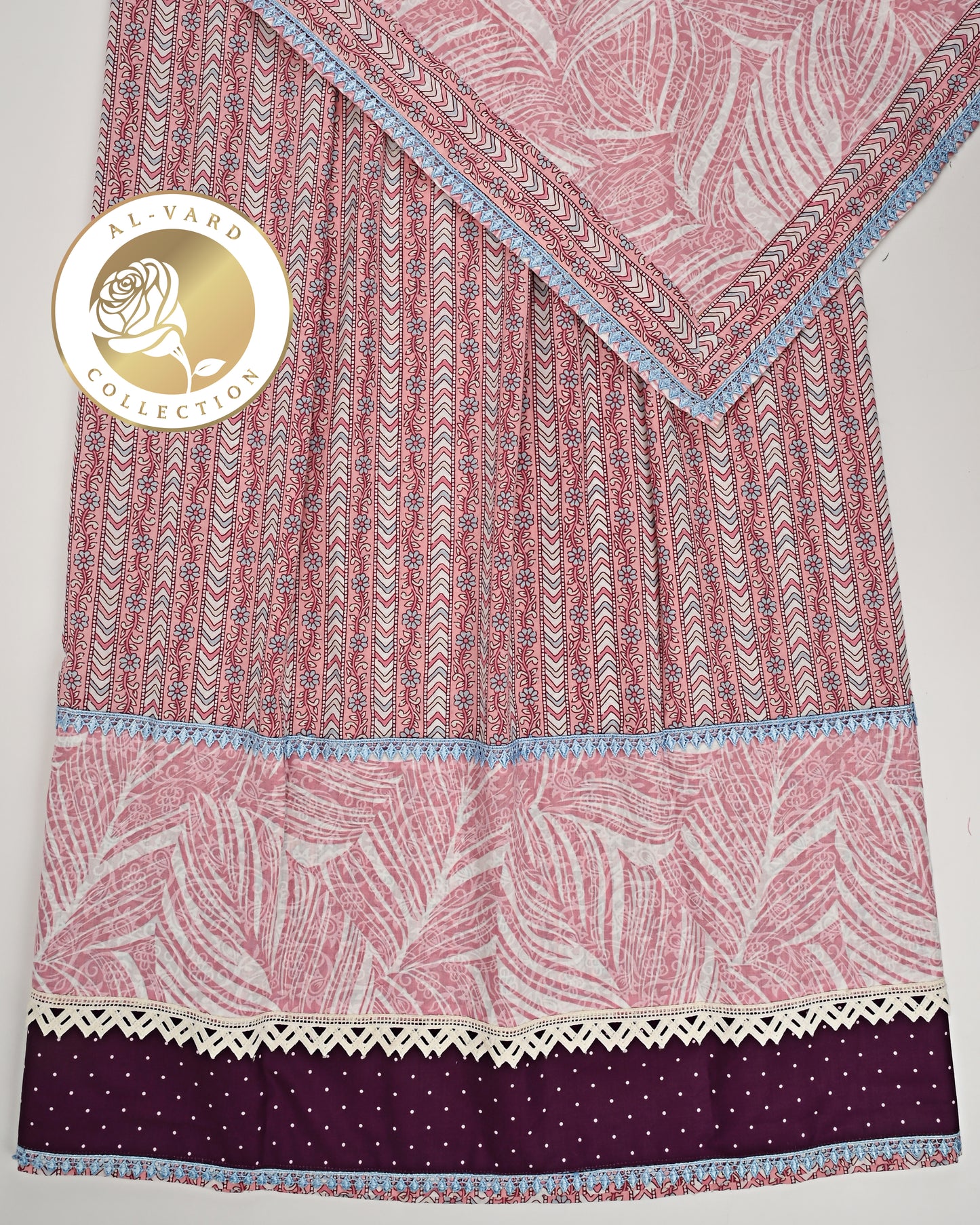 Smart Floral Batik Jodi With Smart Panel & Batik Dupatta With Border