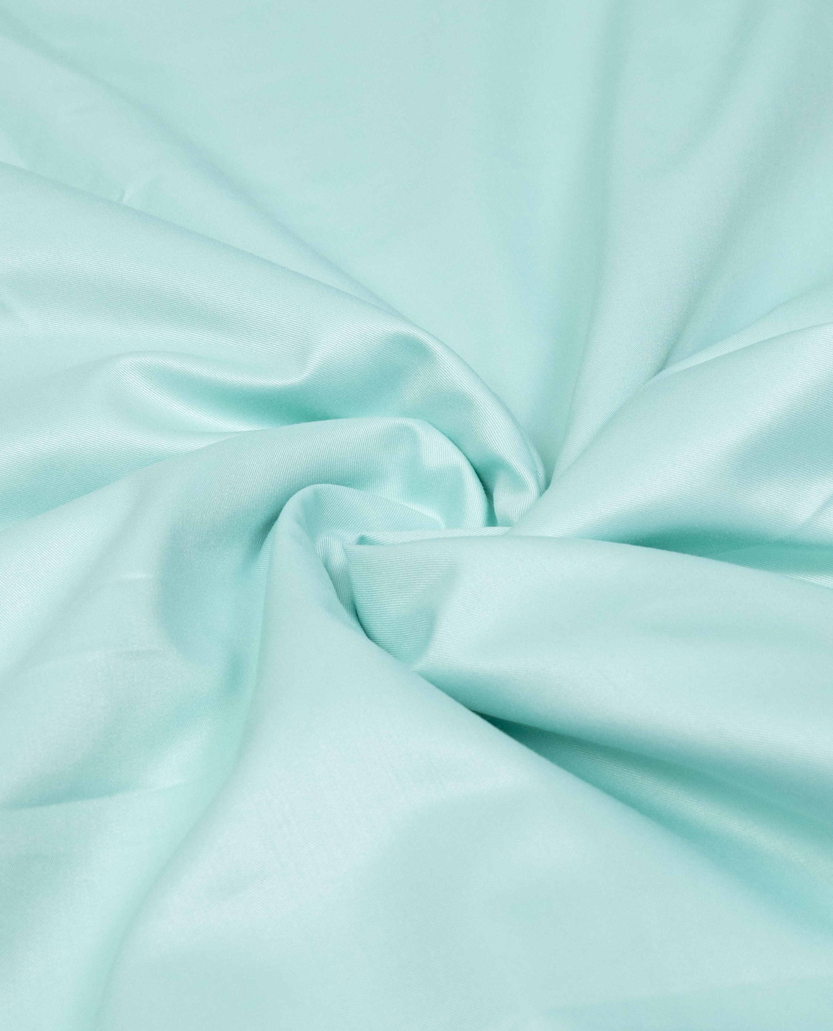 Pale Turquoise Rida With Smart White Floral Lace & Turquoise Floral Print Panel