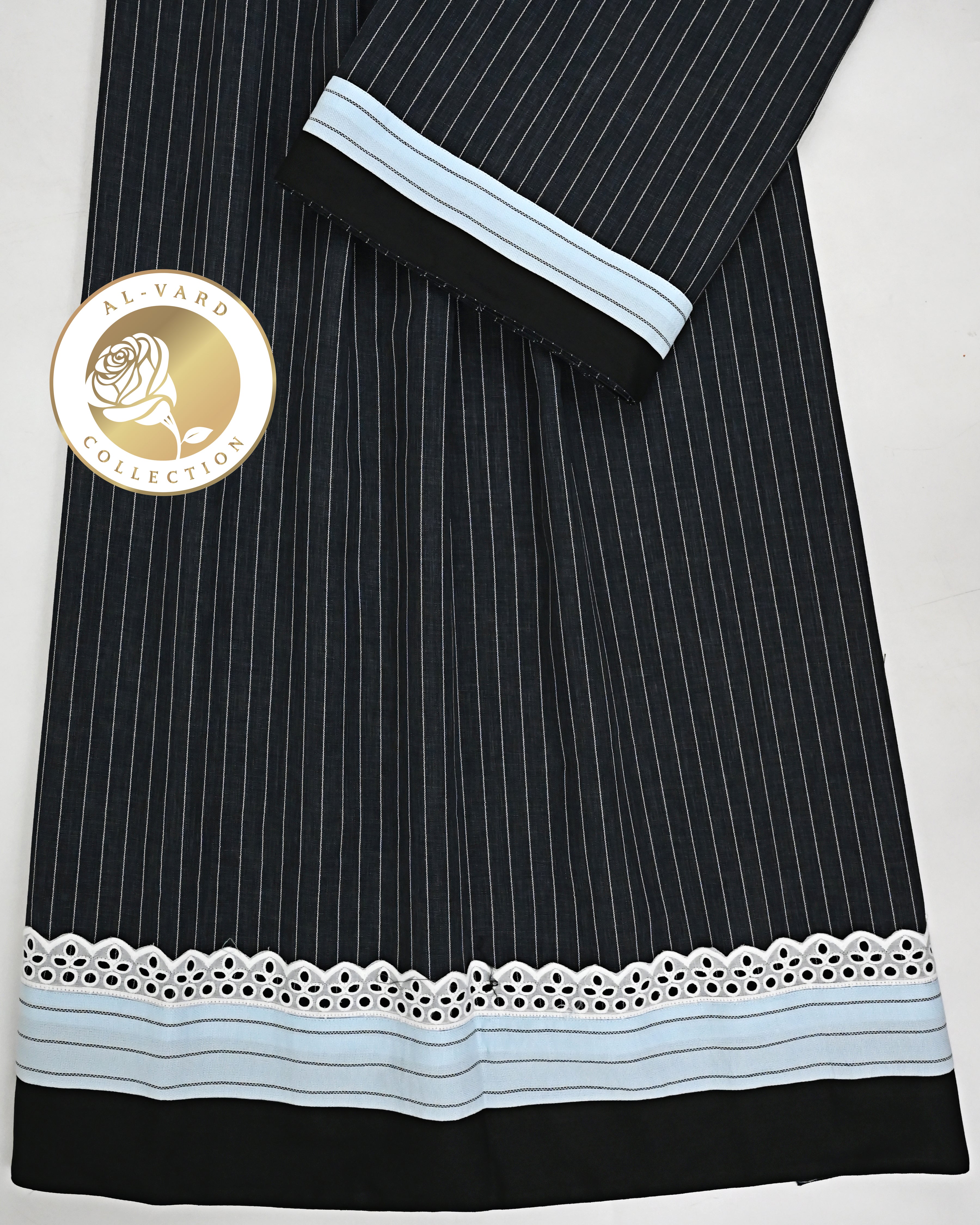Dark Charcoal Grey Rida With Smart Lace & Light Blue Lining Panel