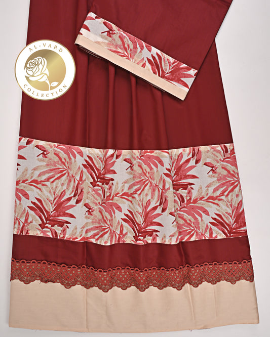 Barn Red Rida With Smart Floral Panel & Smart Lace