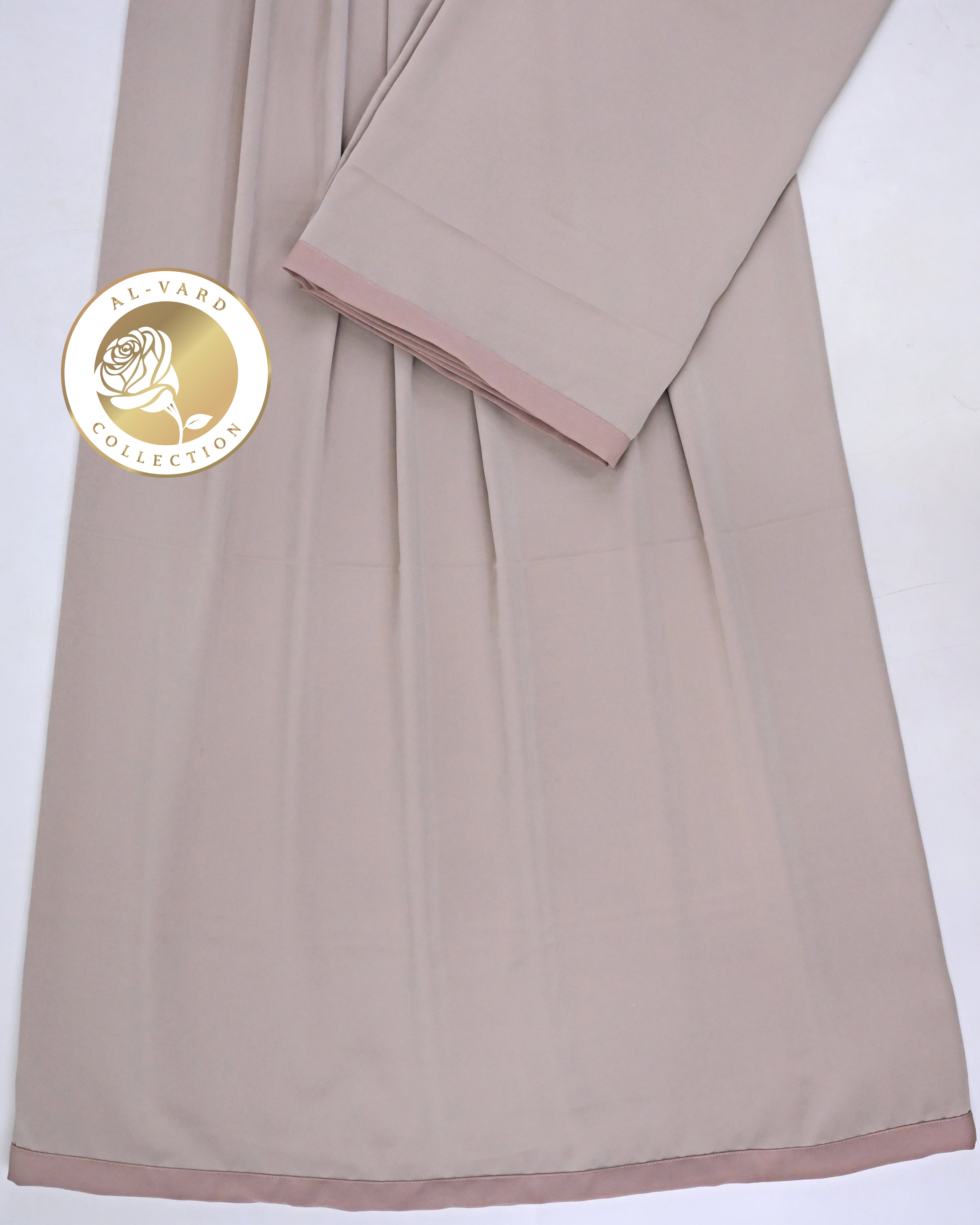 Rose Wood Abaya Ohbat Rida With Smart Small Pink Patti -950/-