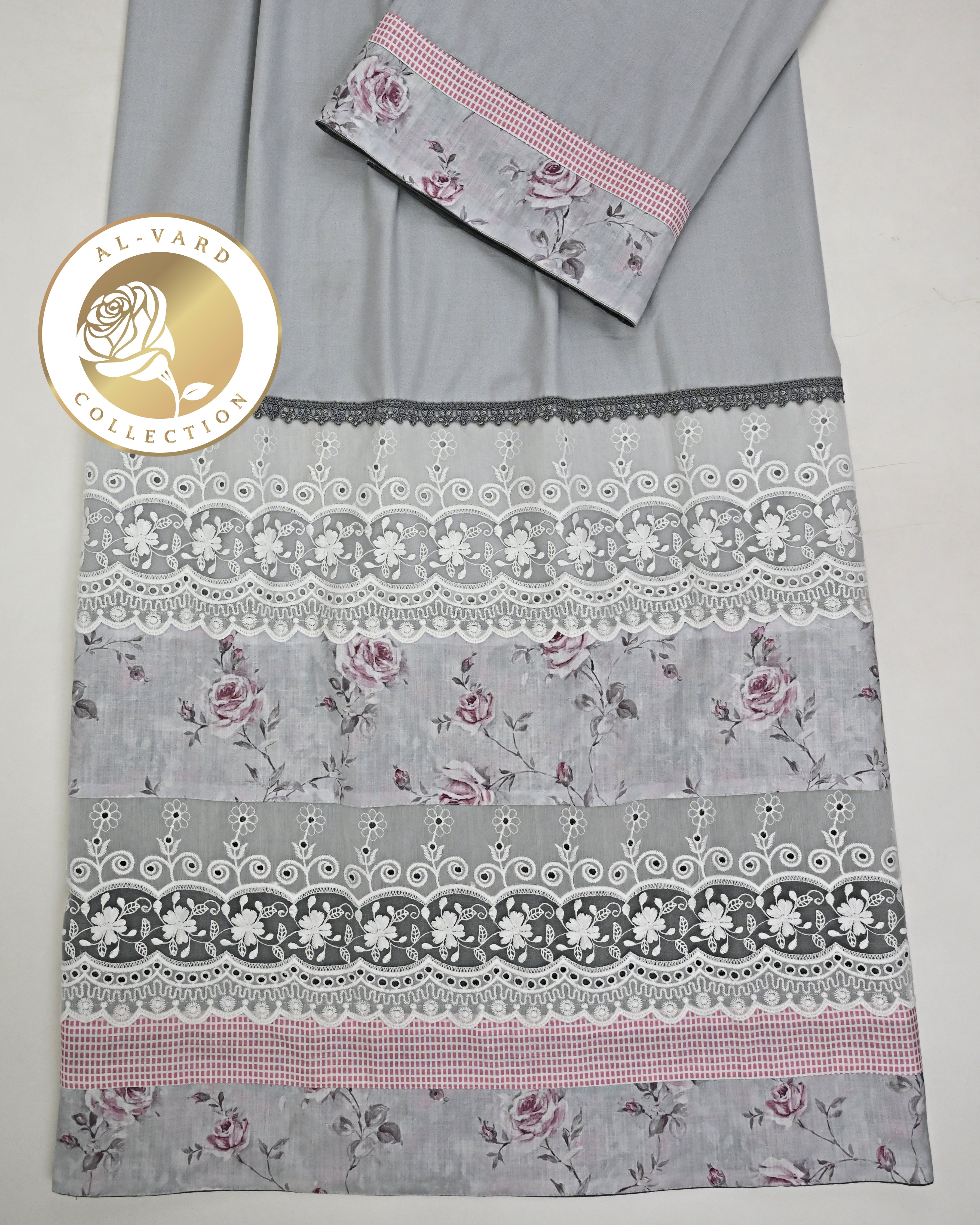 Light Grey Rida With Smart Floral Panel & Smart Floral Lacing