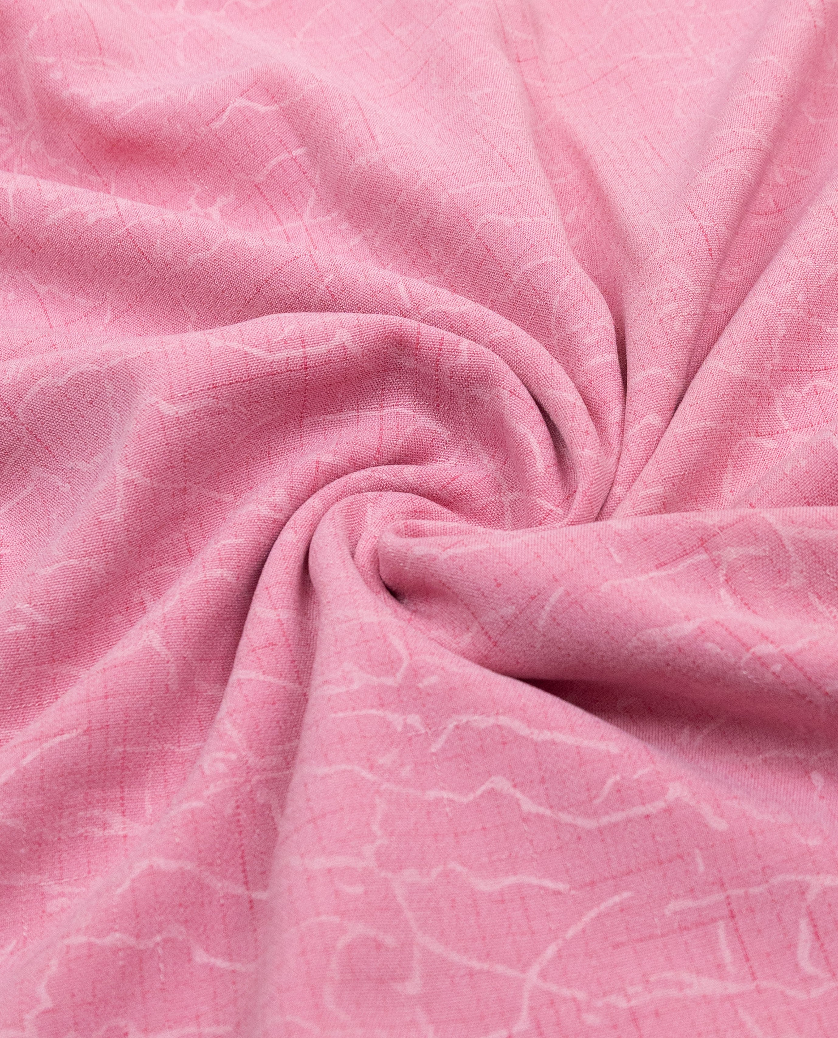 Bubblegum Pink Rida With Smart Floral Lace & Plain Panel