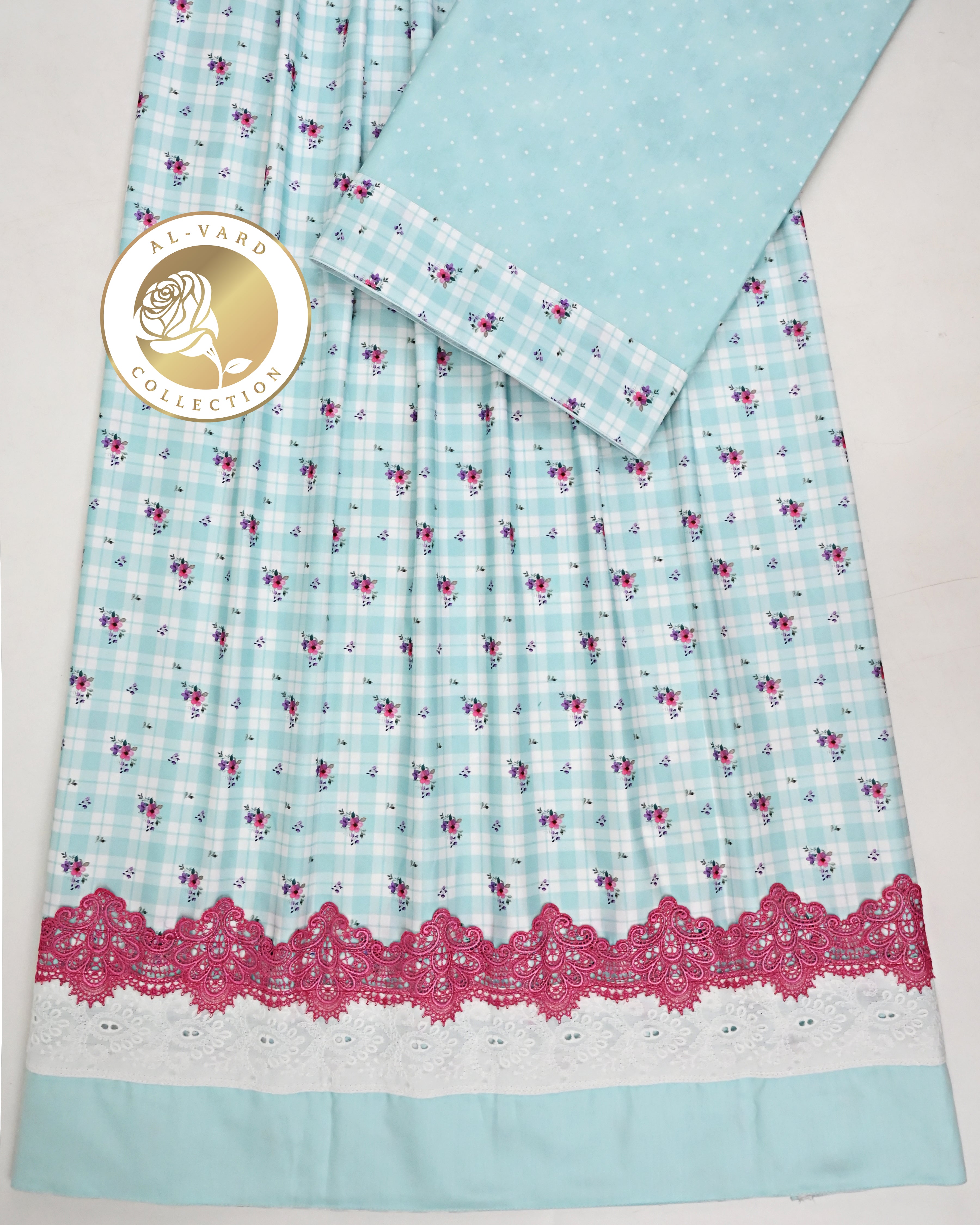 Mint Checks Printed Rida With Smart Lacing & Panel