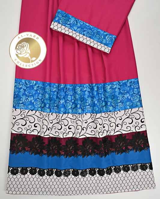 Hot Pink Rida With Smart Panelling & Dark Lacing
