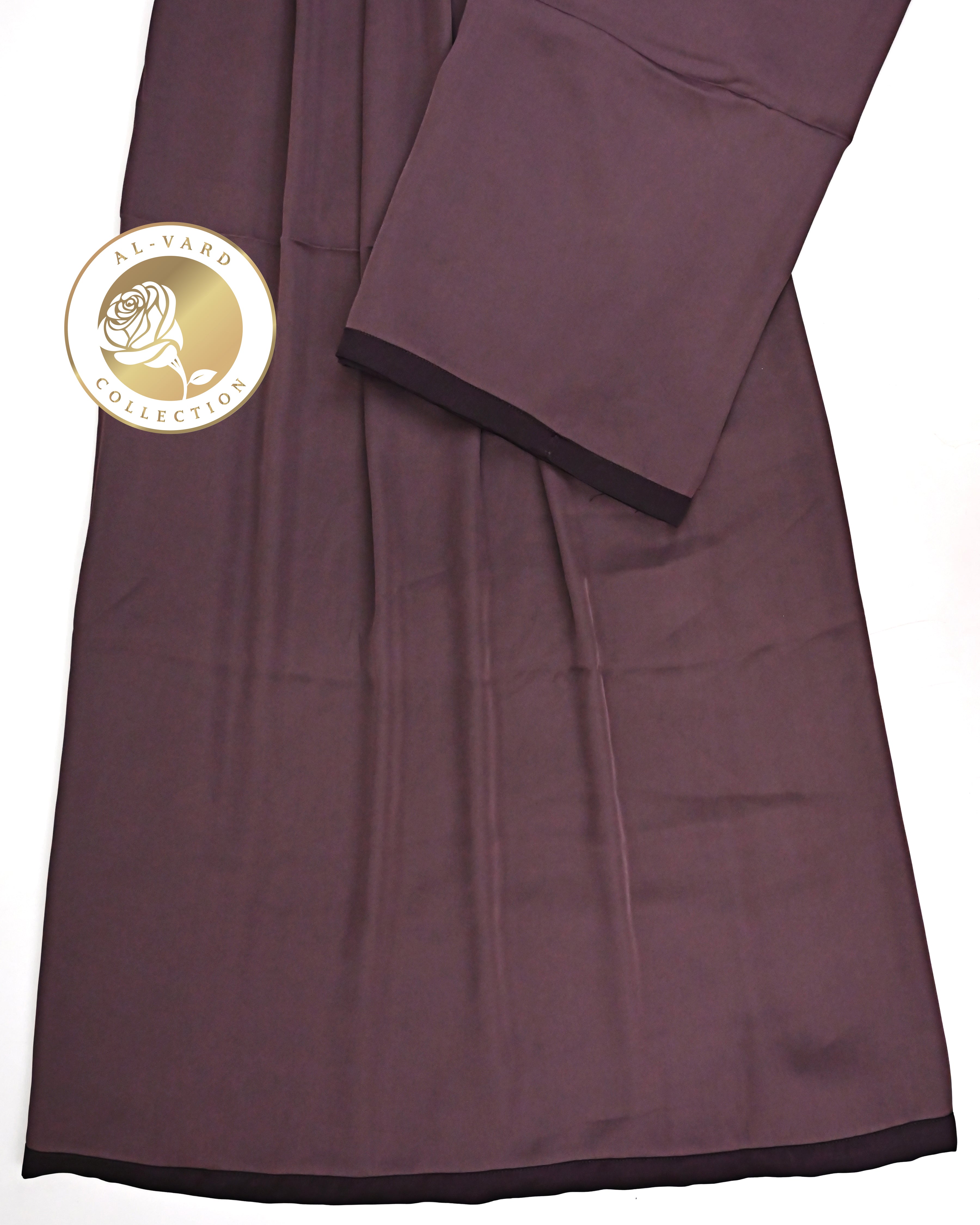 Dusky Purple Ohbat Rida With Smart Dark Purple Panel & Lace-950/-