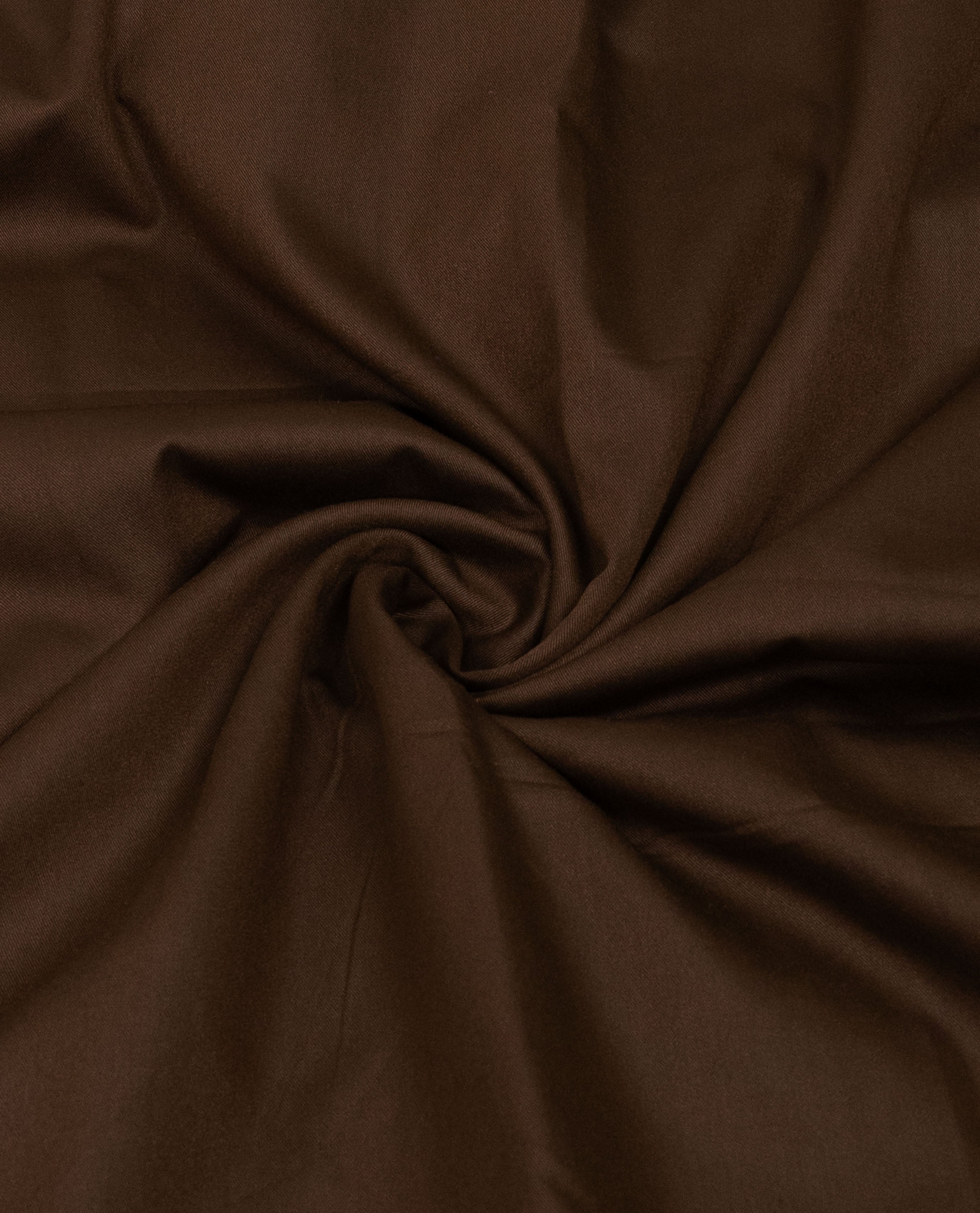 Mahogany Brown Rida With Golden Floral Lace & Smart Dark Panel