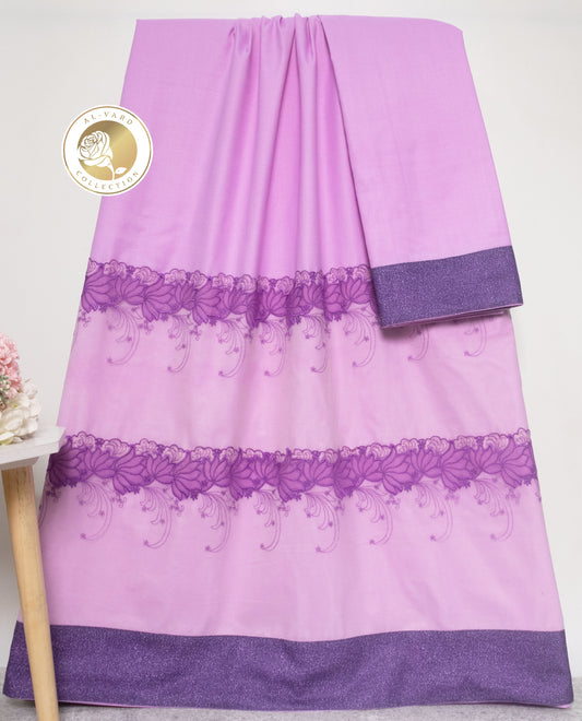 Lilac Rida With Smart Dark Purple Lace & Dark Panel