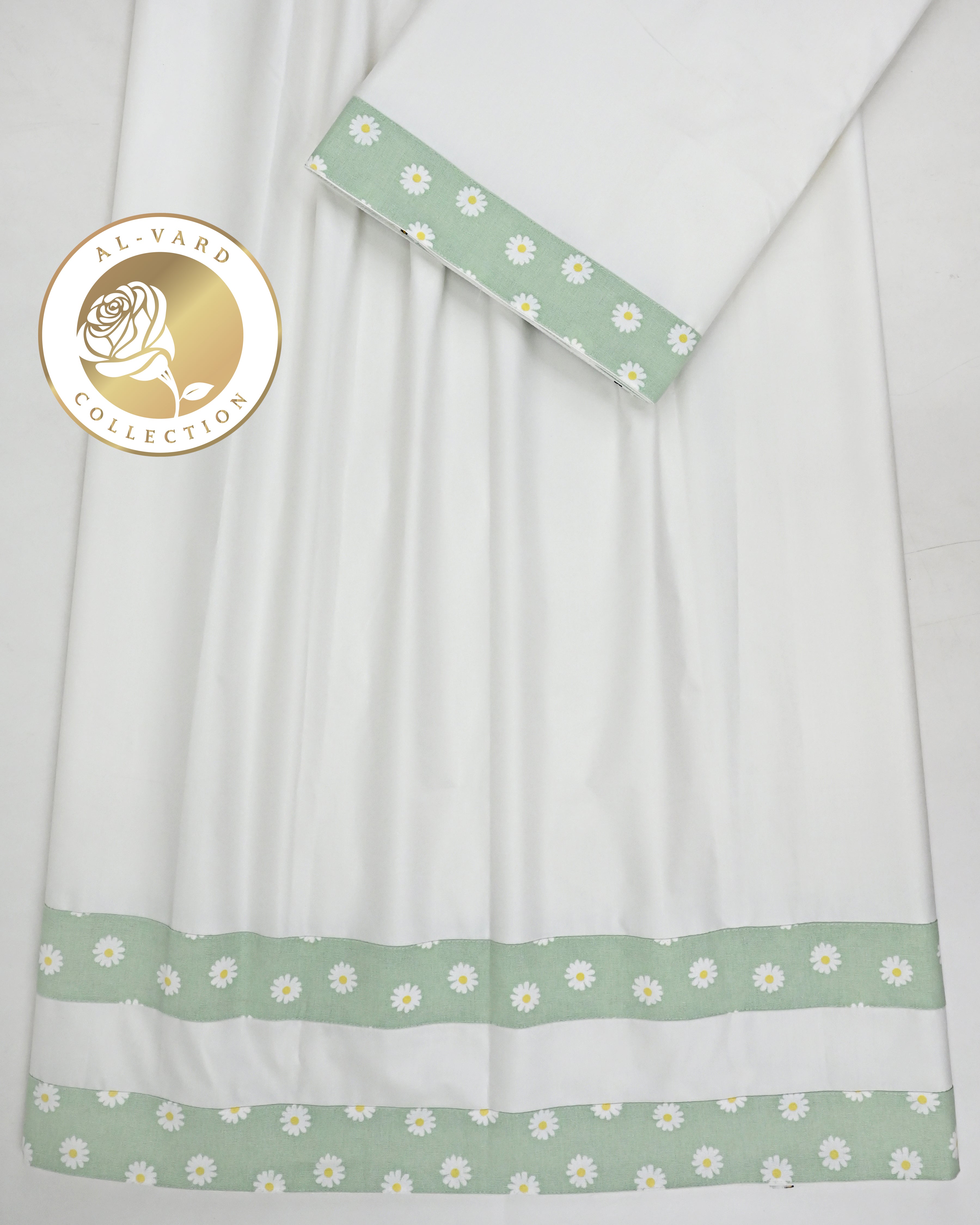 Off White Ohbat Rida With Smart Double Patti Panel