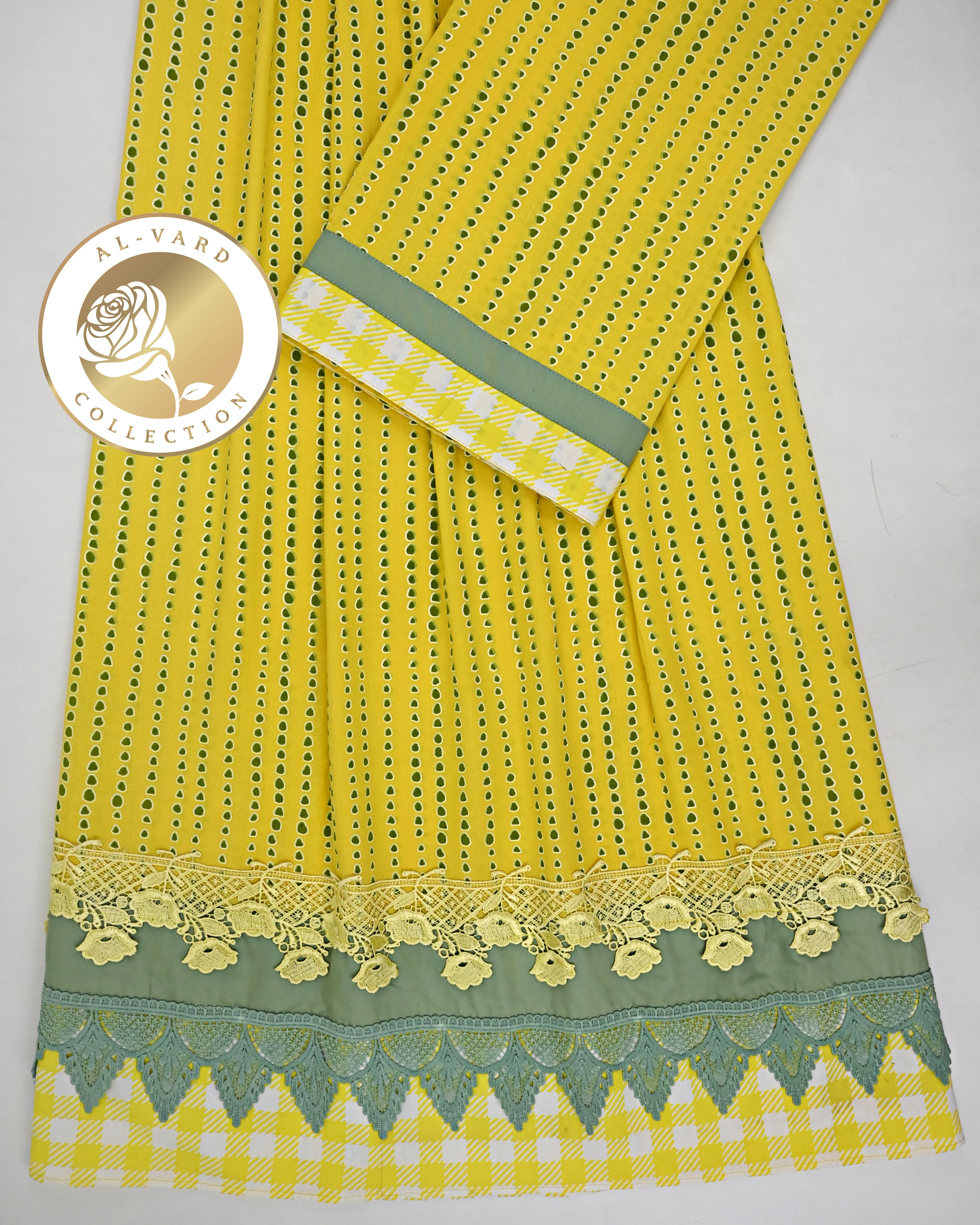 Mustard Yellow Batik Rida With Smart Checks Panel & Smart Lacing