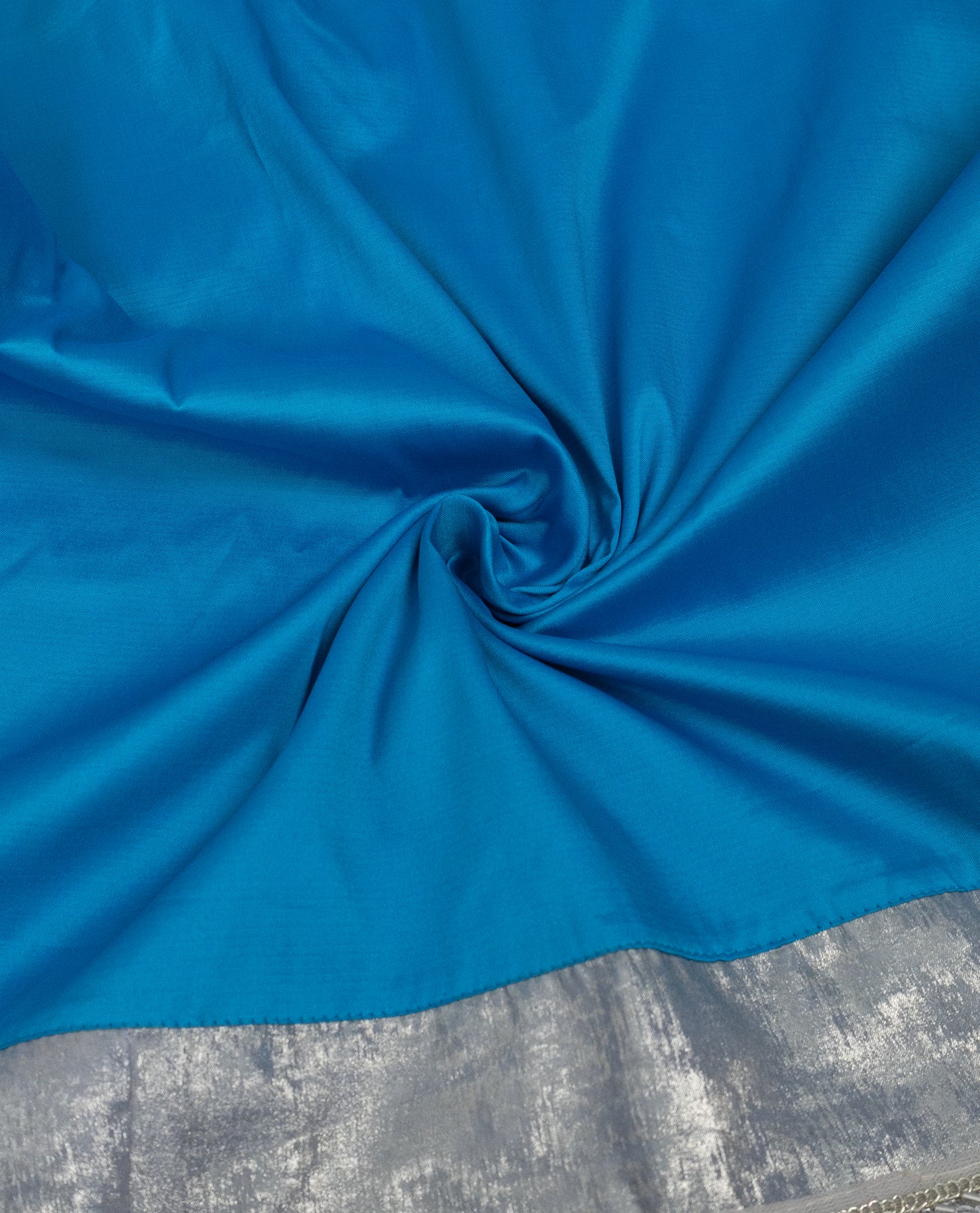 Swedish Blue Rida With Silver Gold Tiki Checks Smart Lace & Silver Shining Panel