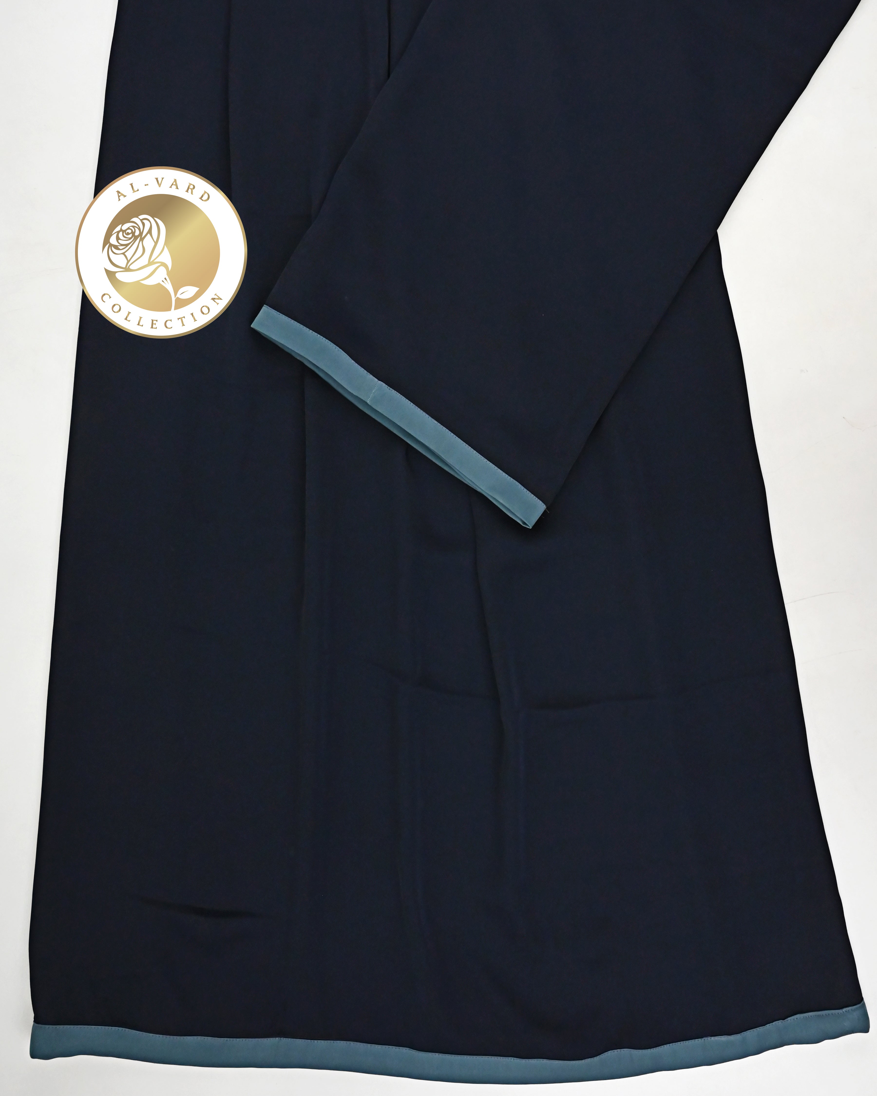 Darkest Blue Abaya Ohbat Rida With Smart Blue Shade Small Patti