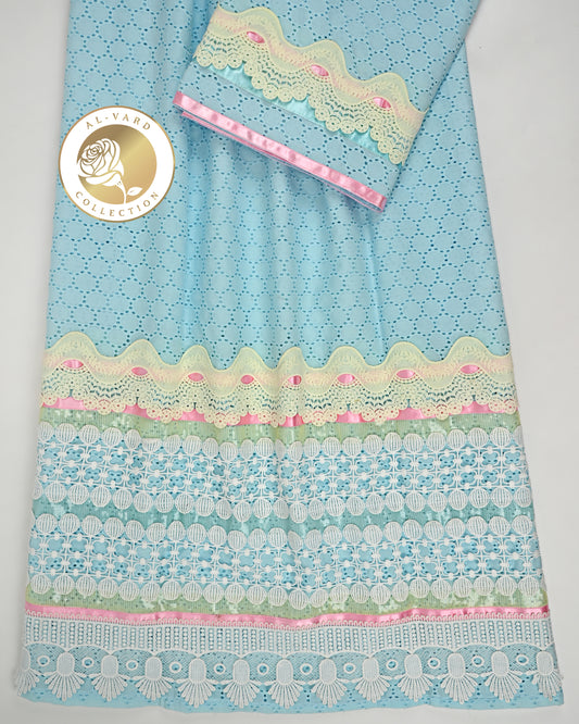 Light Blue Hakoba Rida With Smart & Beautiful Lacing