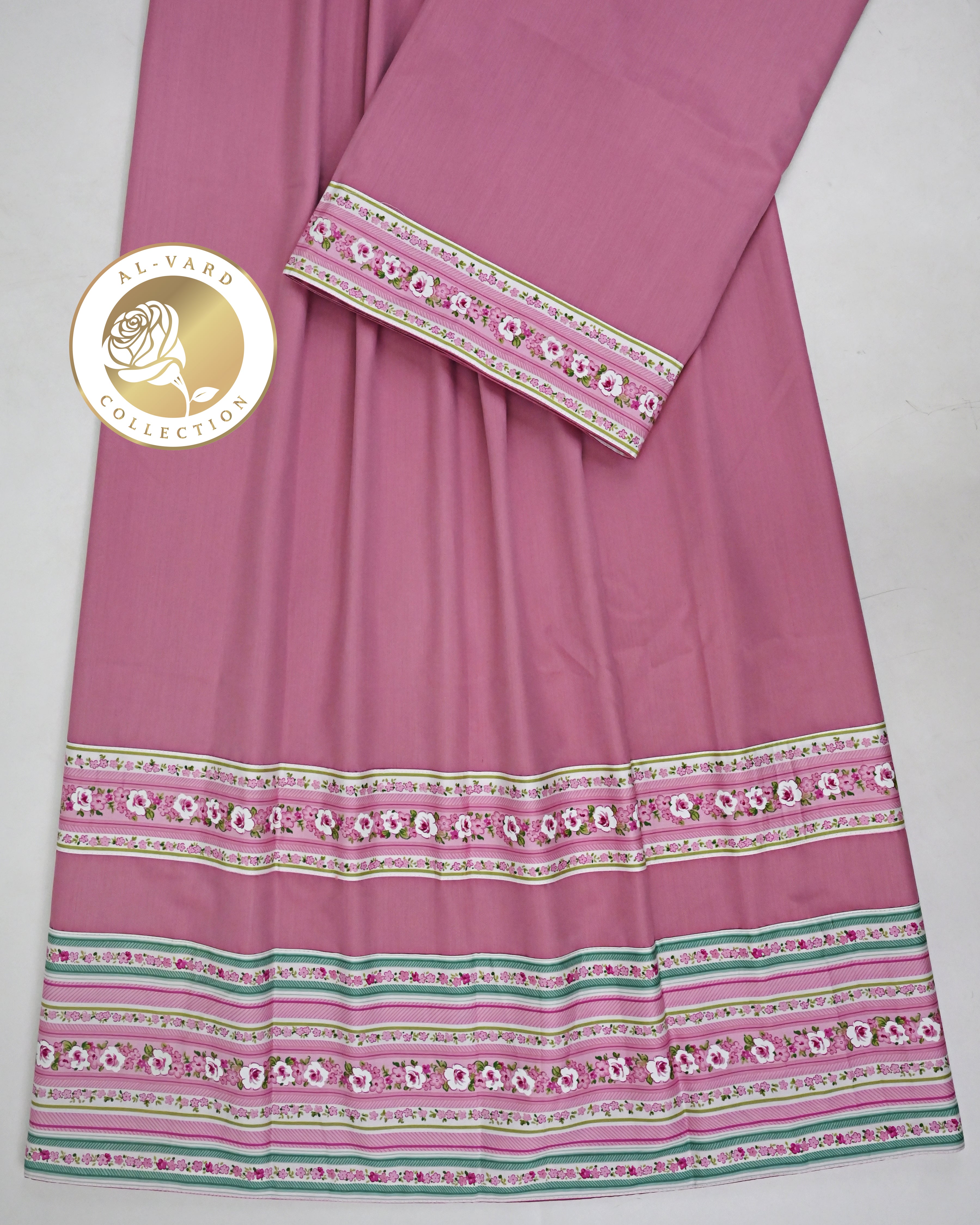 Dusty Rose Ohbat Rida With Smart Floral Digital Panel