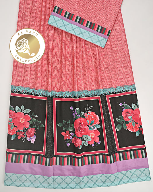 Cranberry Rida With Smart Floral Panel & Smart Look