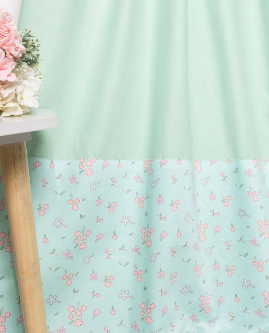 Light Green Ohbat Rida With Smart Printed Panel