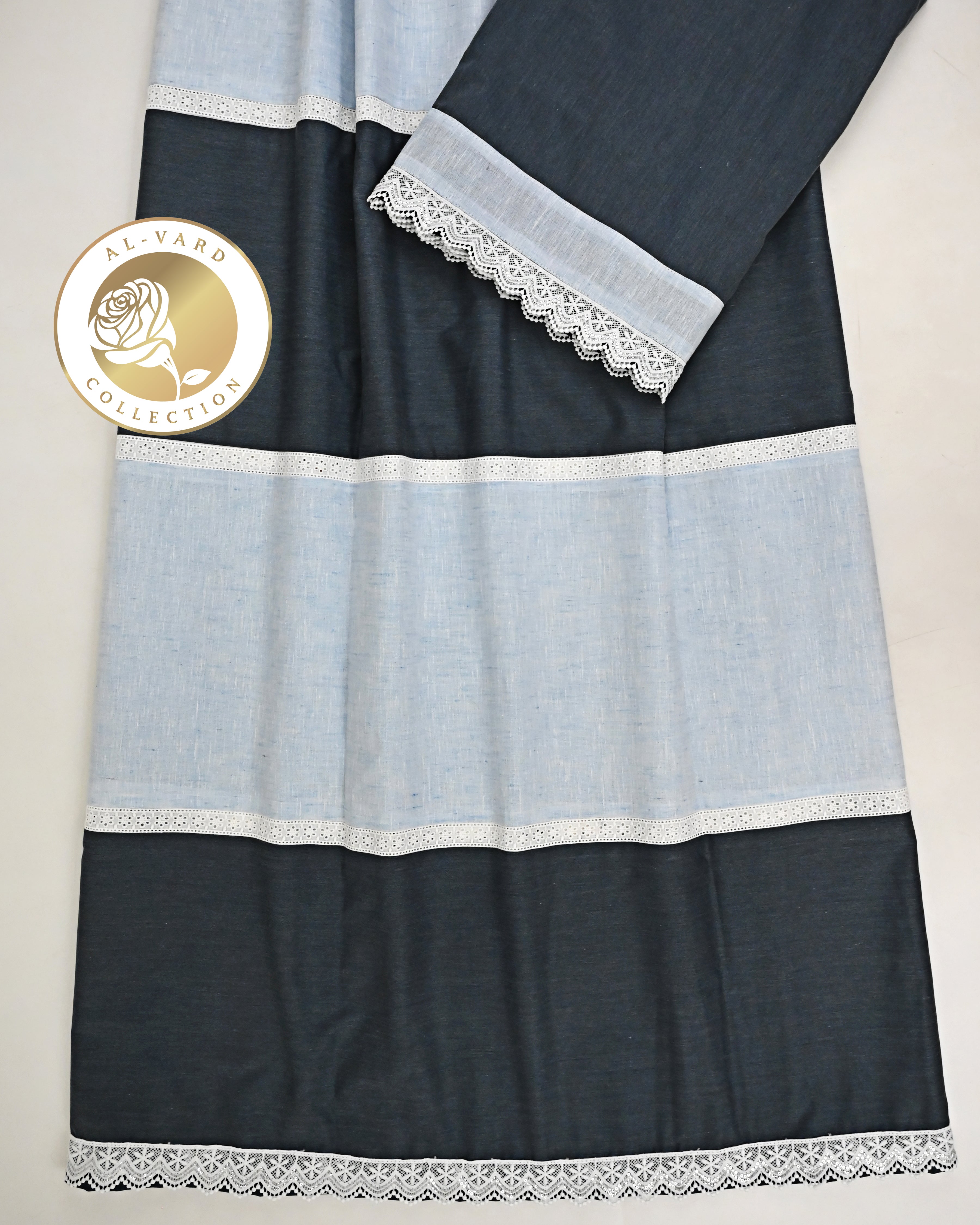 Navy Blue Light Blue Pattern Rida With Smart Lacing