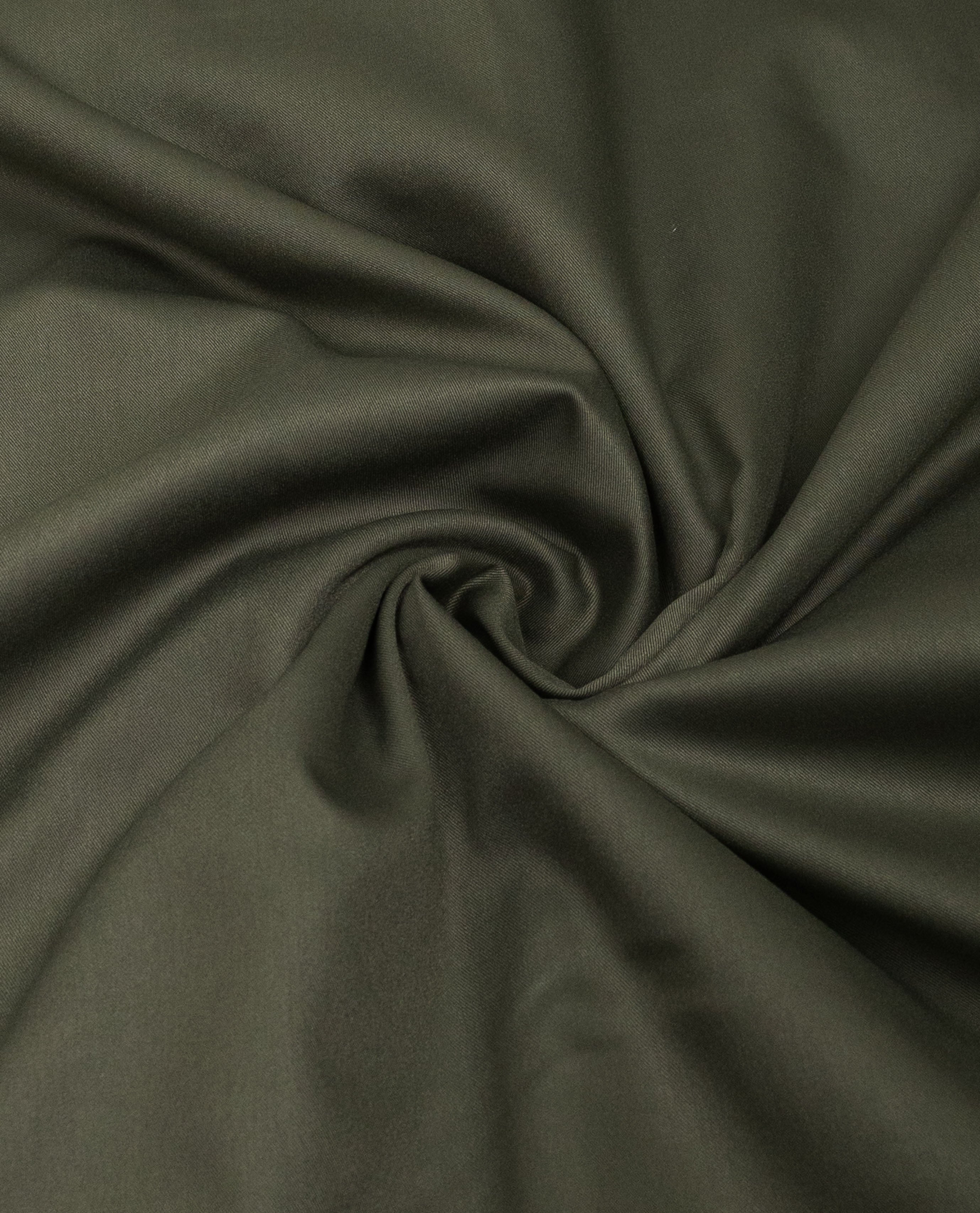 Army Green Rida With Dark Panel & Heavy Look Golden Floral Lace