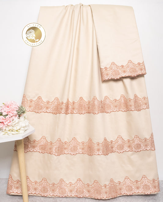 Beige Rida With Smart Floral Lacing-2000/-