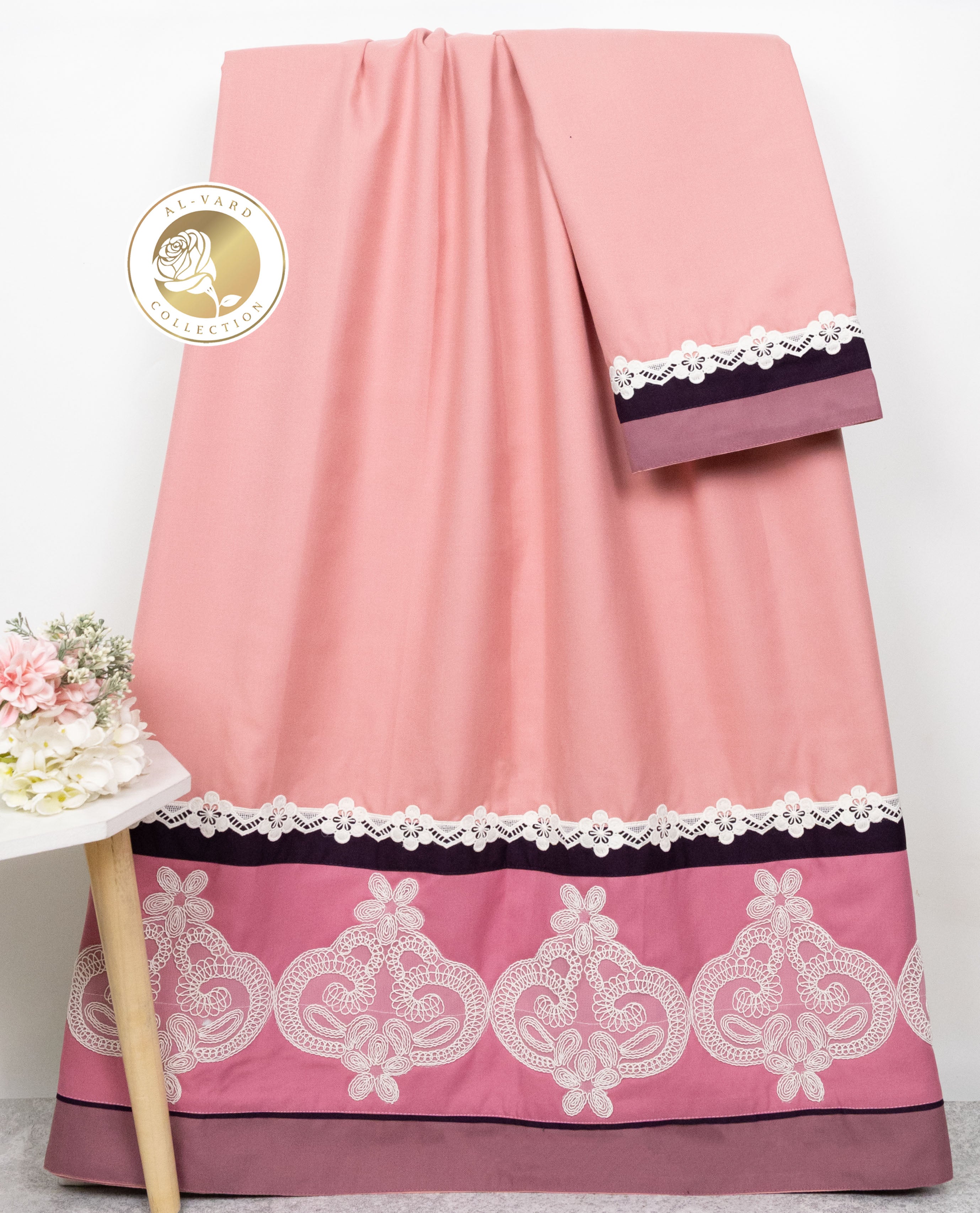 Coral Pink Rida With Smart Imported Lacing On Dark Shade Panel