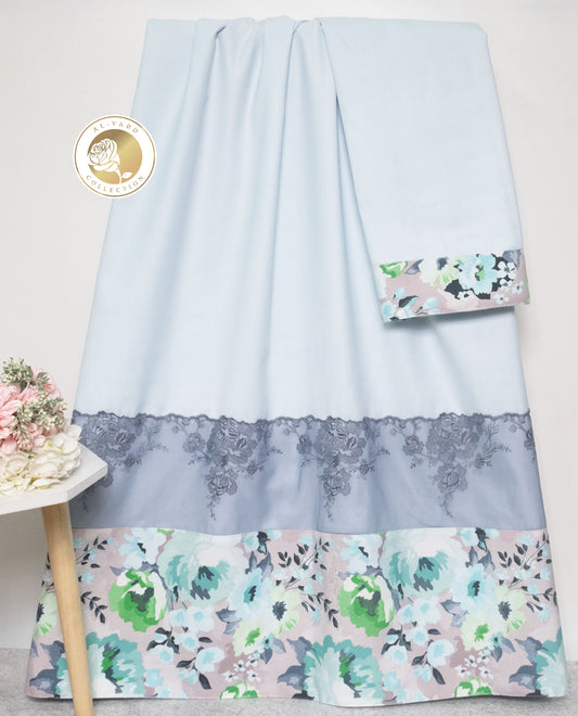 Light Blue Rida With Smart Floral Panel & Smart Dark Lacing