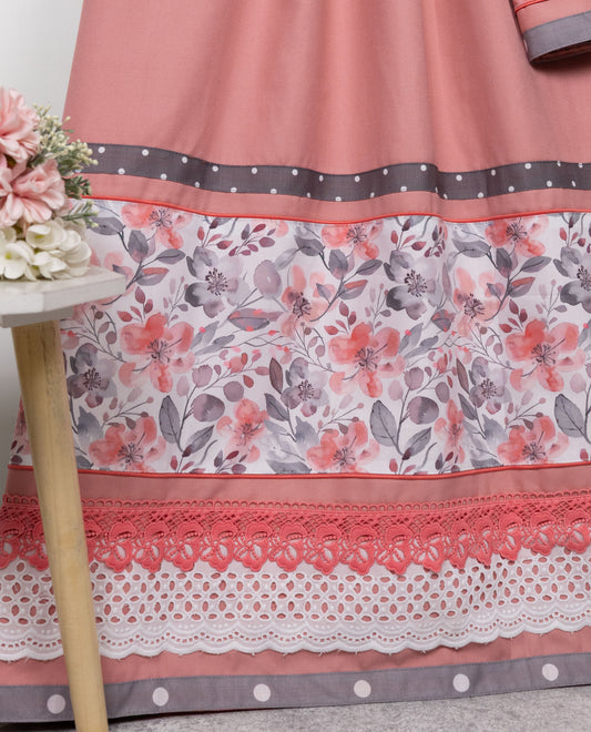 Dusty Rose Rida With Smart Floral Panel & Smart Lacing