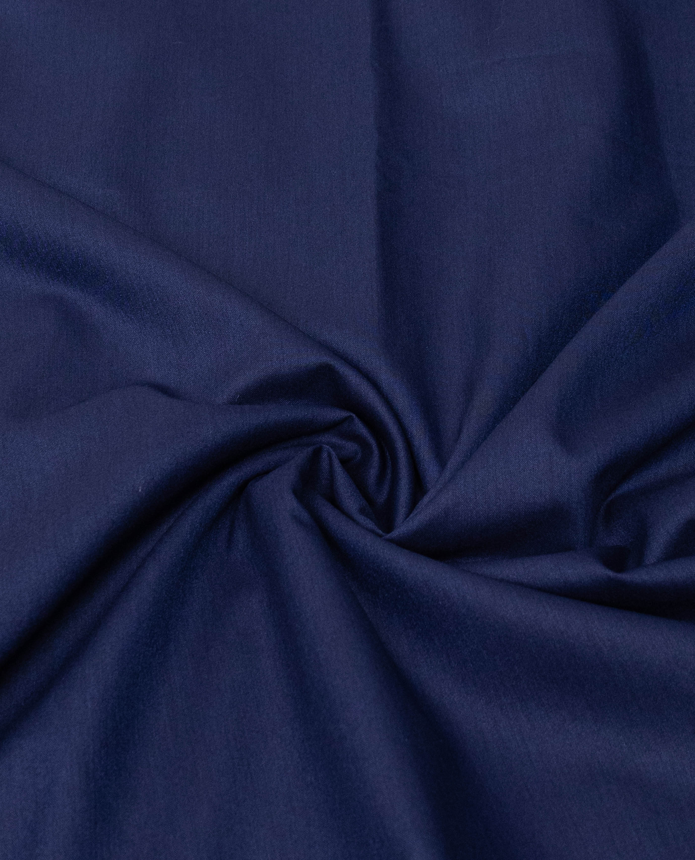 Navy Blue Rida With Smart Floral Lace & Smart Plain Panel