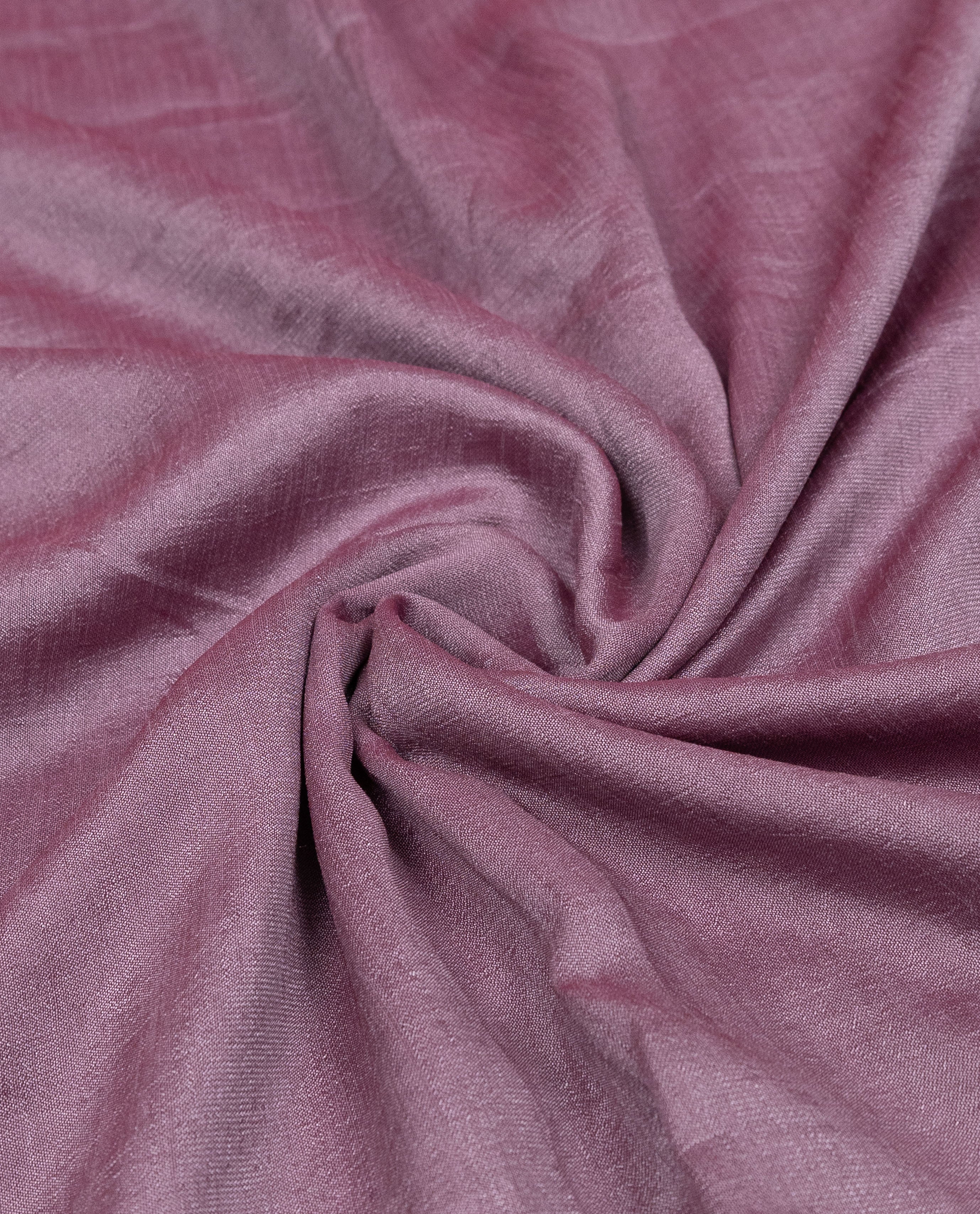 Light Dark Mauve Shade 90 grm Silk Rida With Smart Floral Border