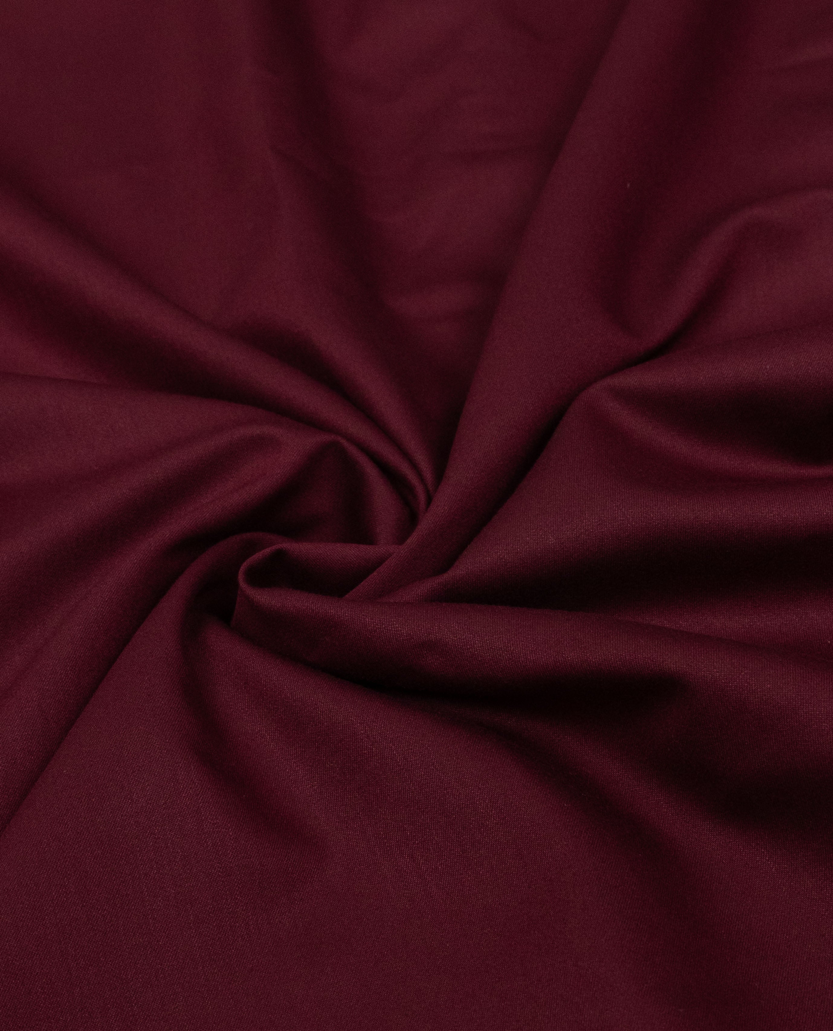 Burgundy Rida With Smart Checks Lining Panel & Smart White Lace