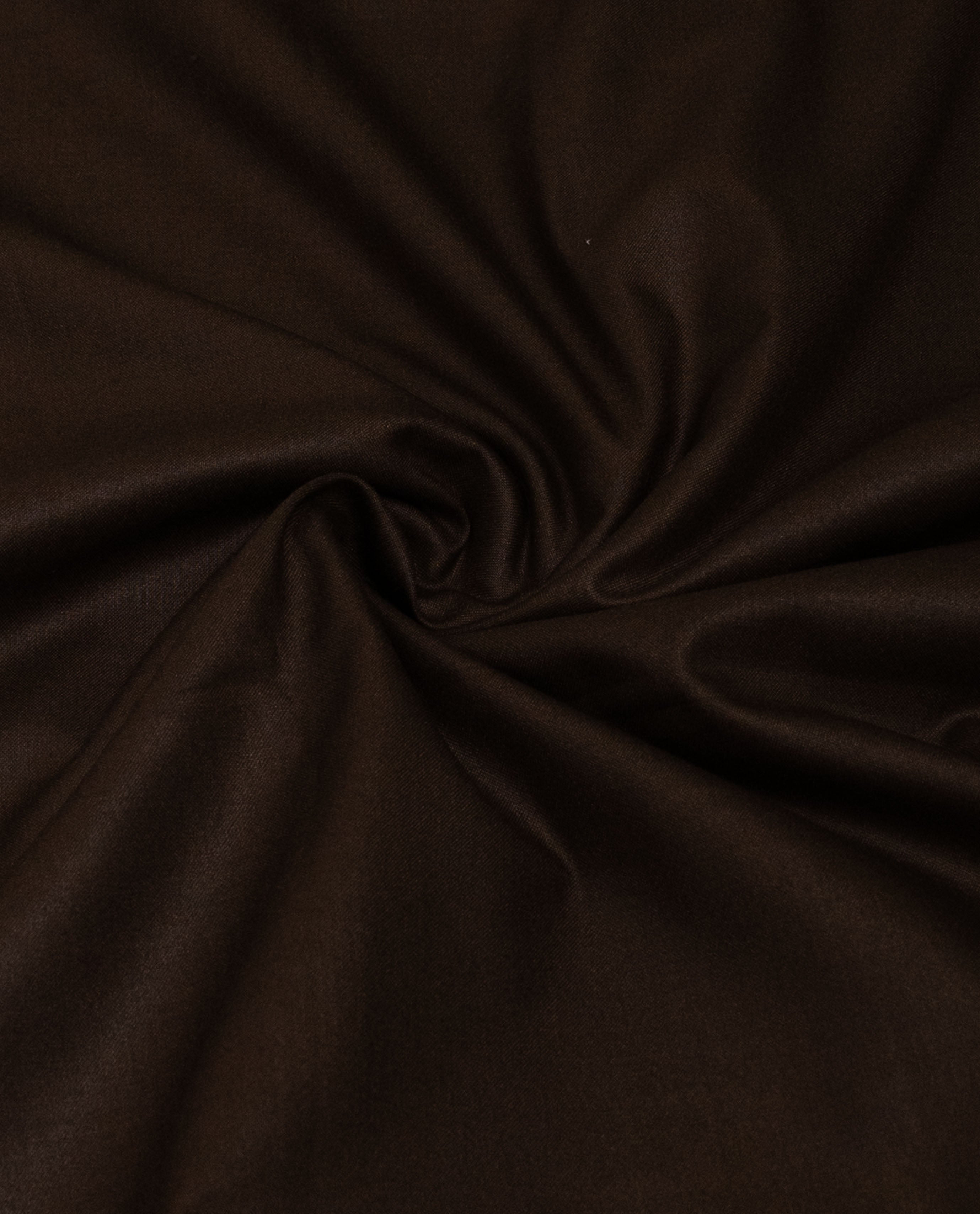 Dark Chocolate Brown Rida With Smart Printed Panel & Smart Floral Lace