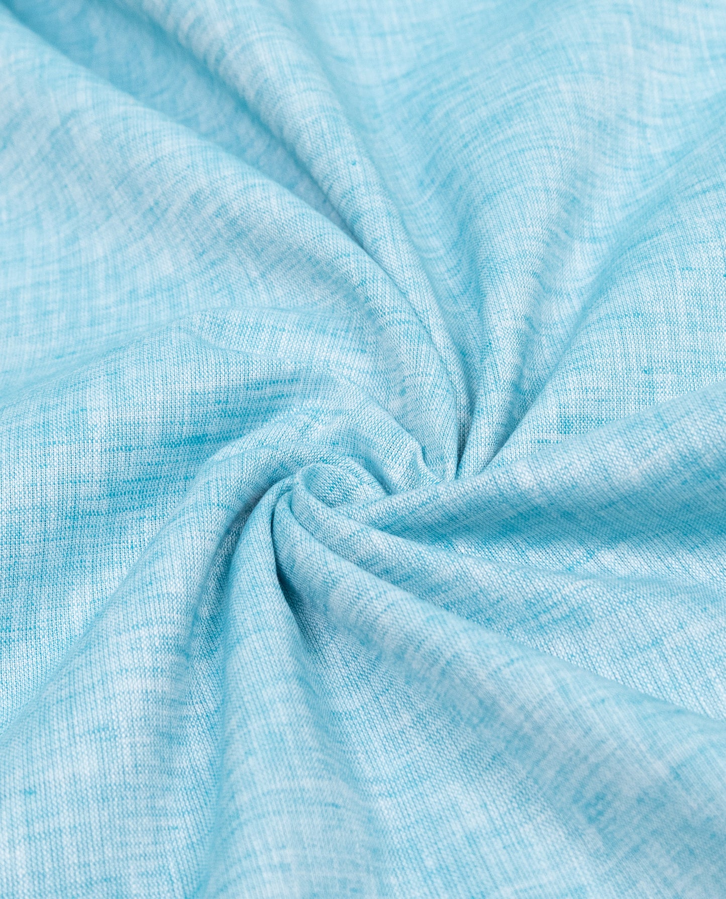 Chambray Blue Rida With Smart Floral Print Panel & Floral Embroidery Work