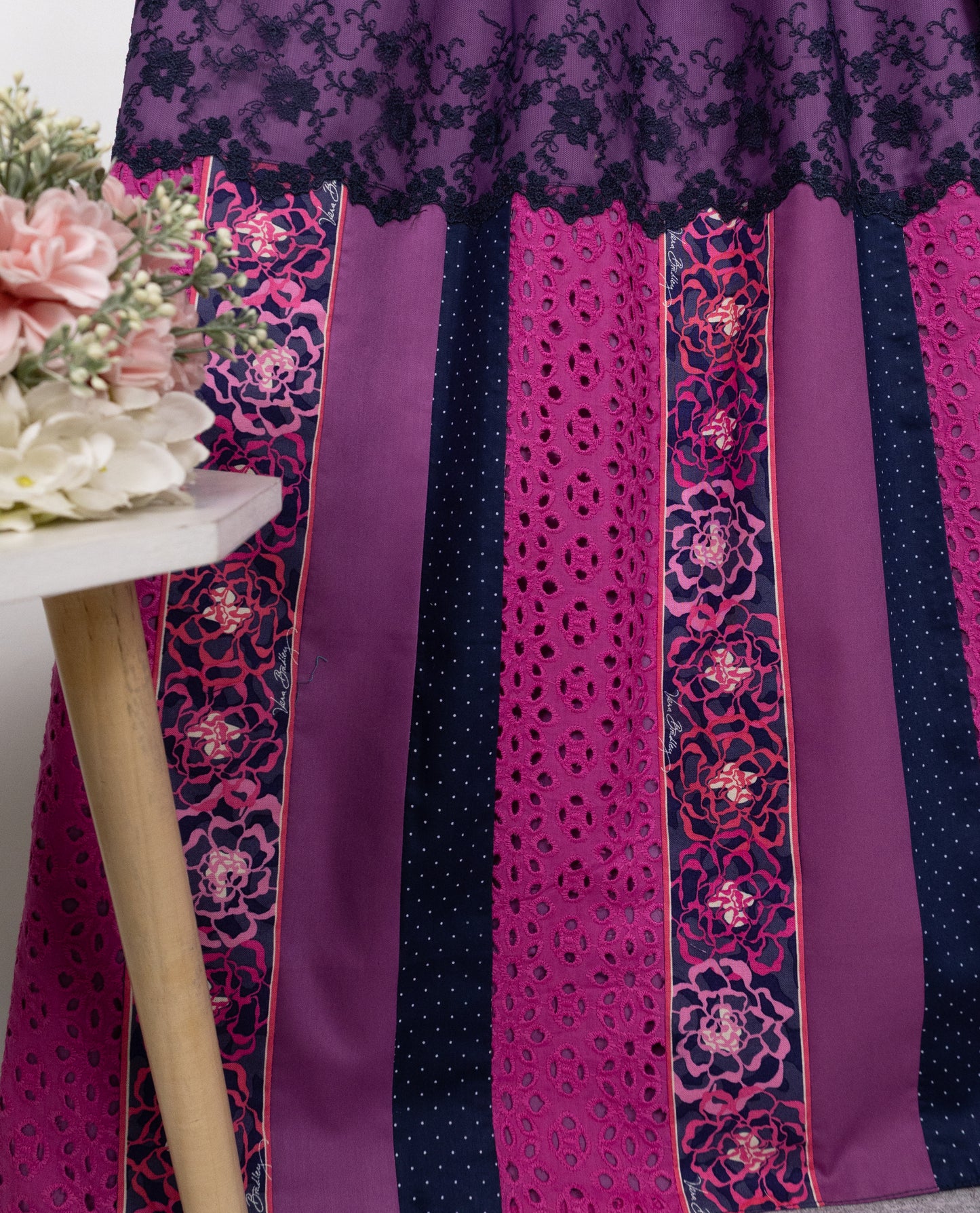 Purple Rida With Smart Vera Bradley Pattern & Smart Lace