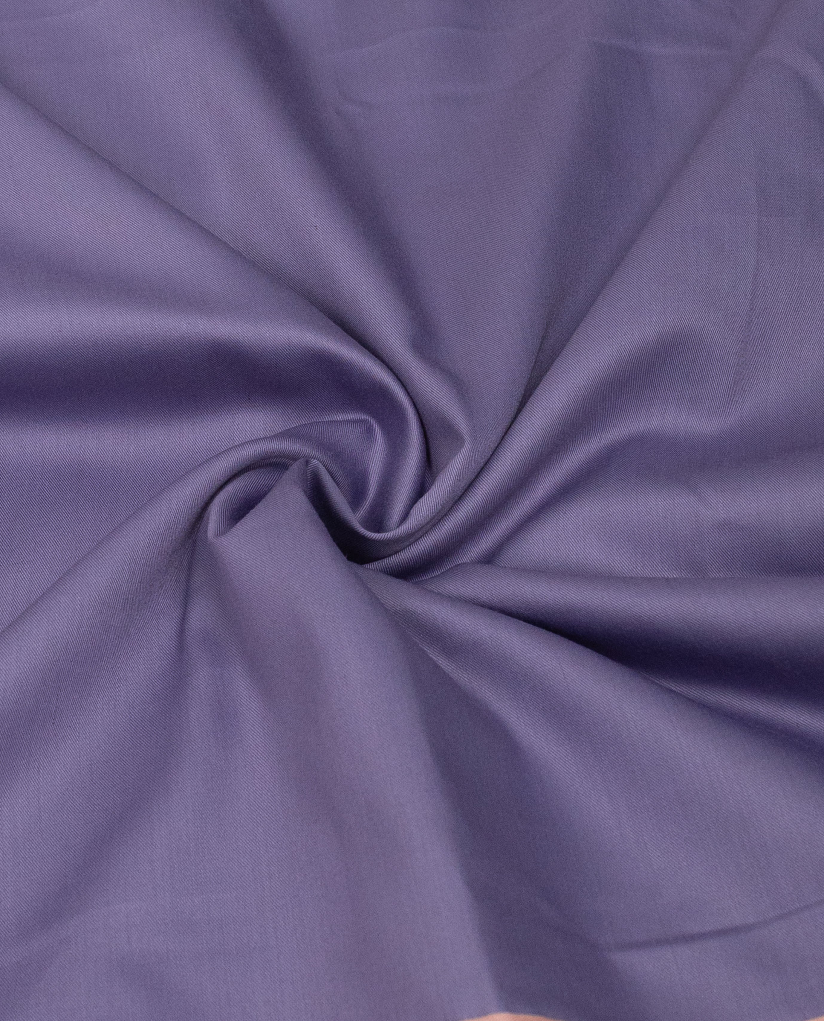 Slate Purple Rida With Smart Floral Printed Plain Panel & Smart Lace