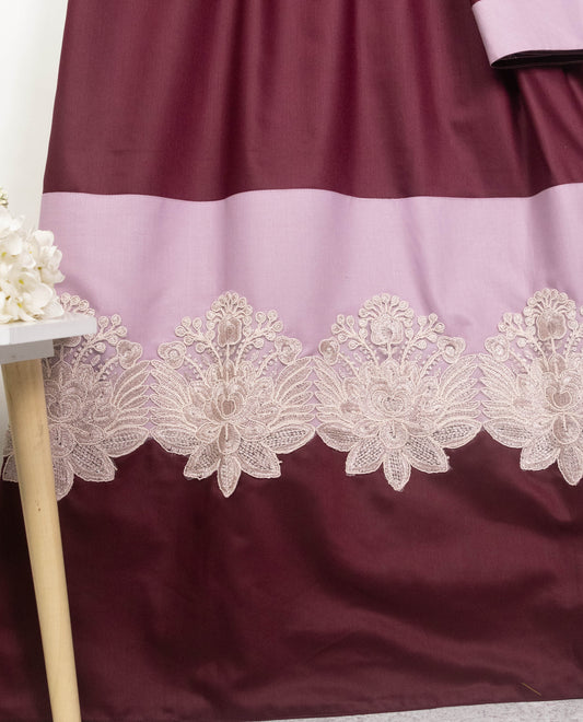 Dark Wine Rida With Smart Panel & Smart Lace