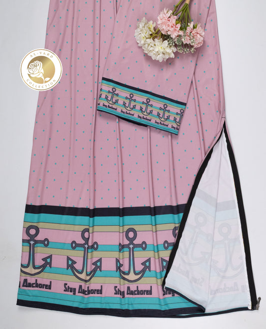 Rose Gold Green Dots Swim Wear With Smart Lining & Anchor Panel Quoted Stay Anchored