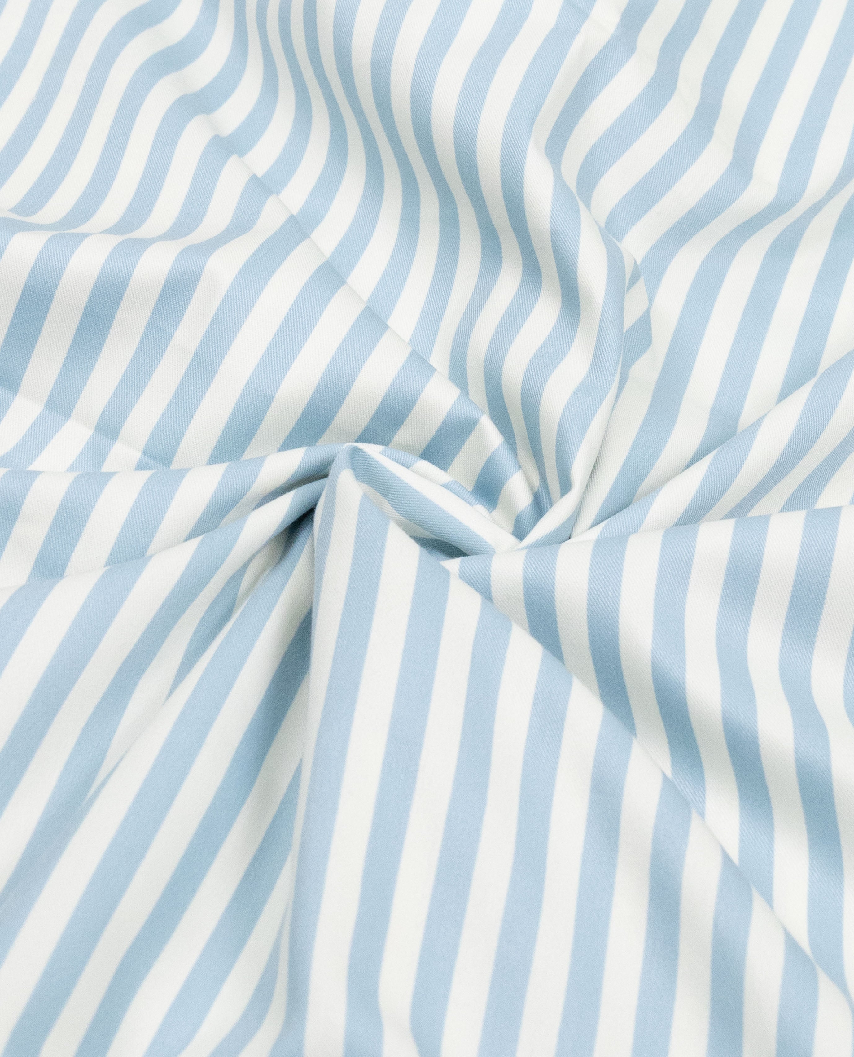 Baby Blue White Stripes Rida With Smart Pattern & Smart Look