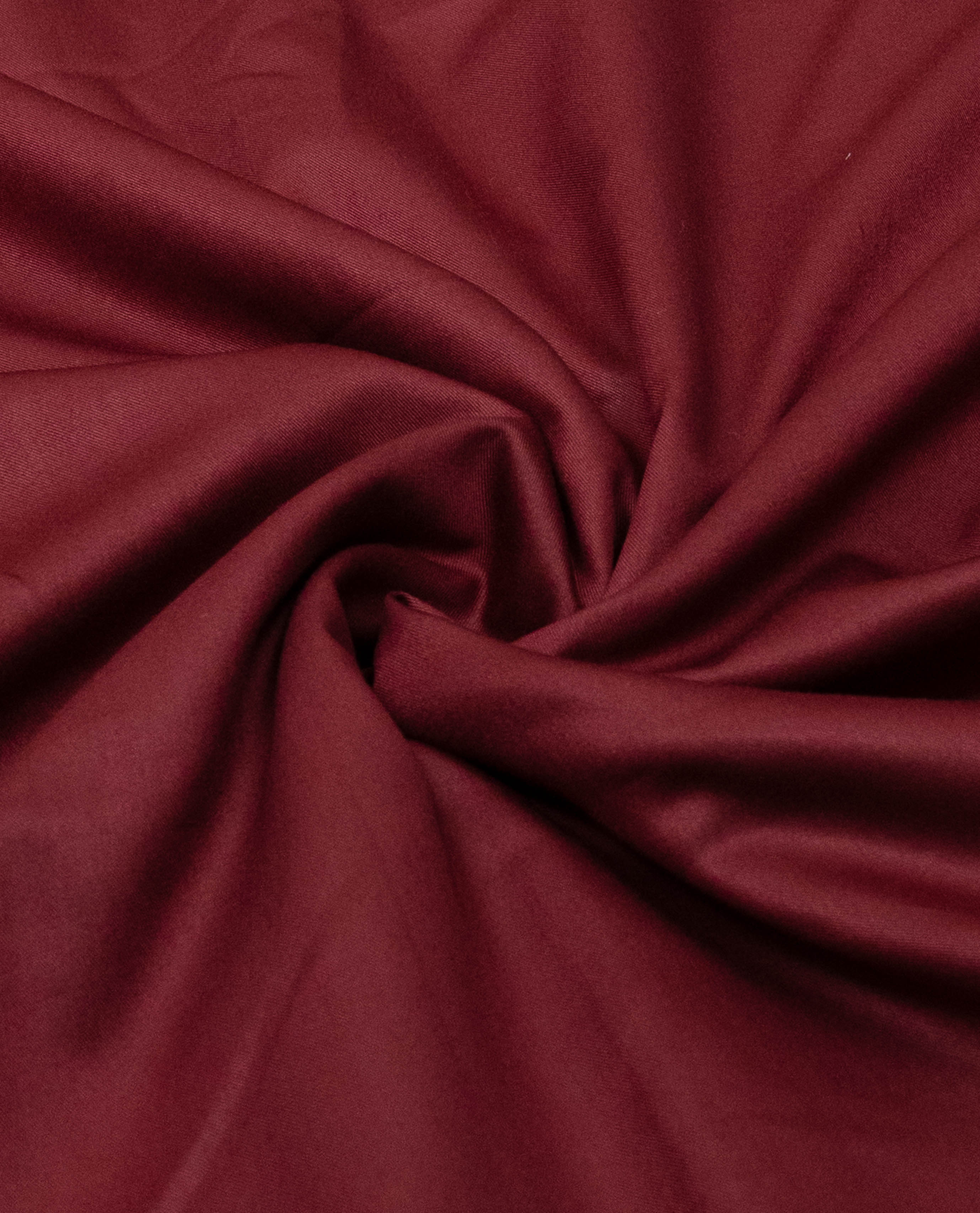 Dark Maroon Rida With Smart Different Design Printed Panel & Smart Lace