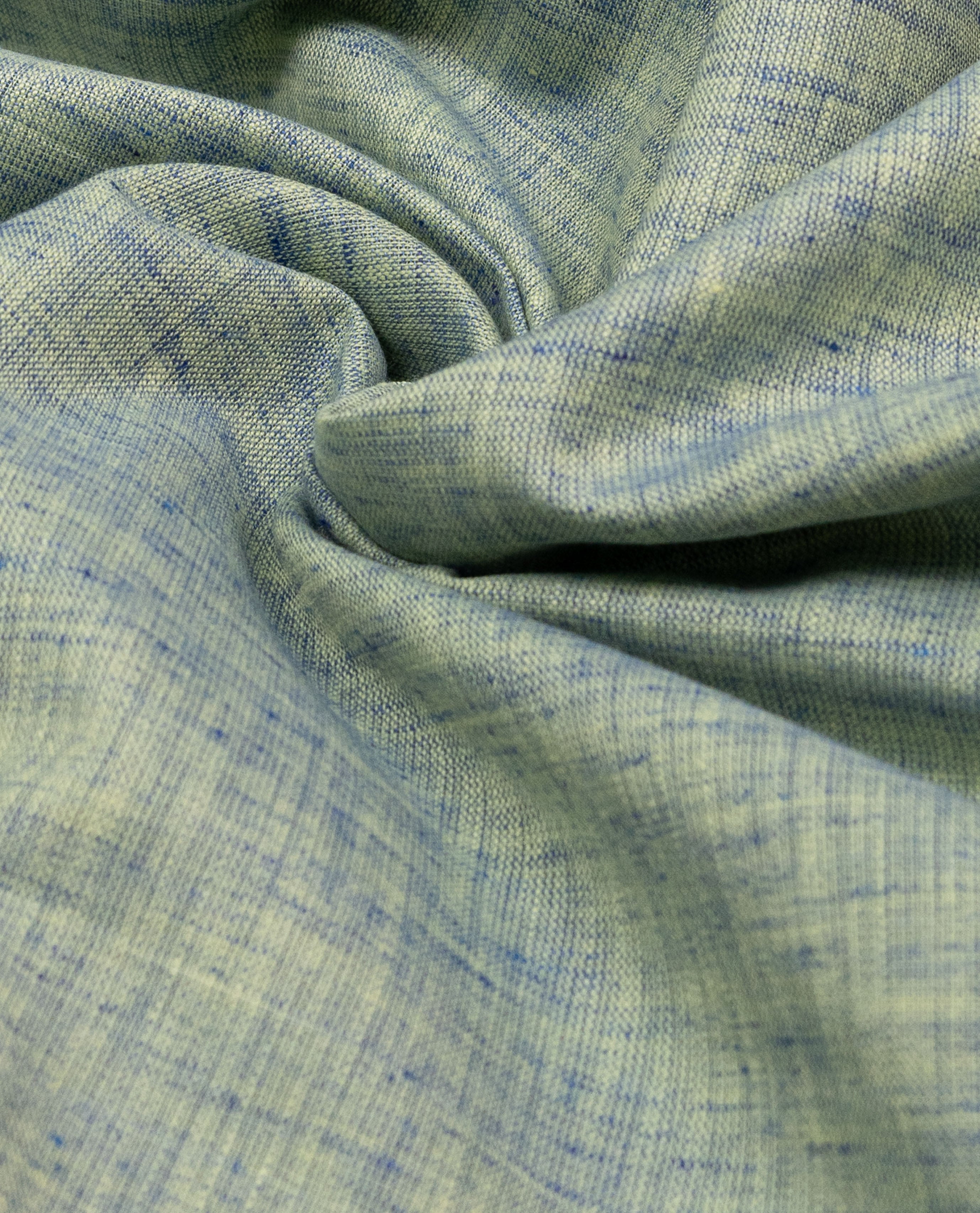 Chambray Green Rida With Smart Floral Lace & Smart Rose With Aari Work