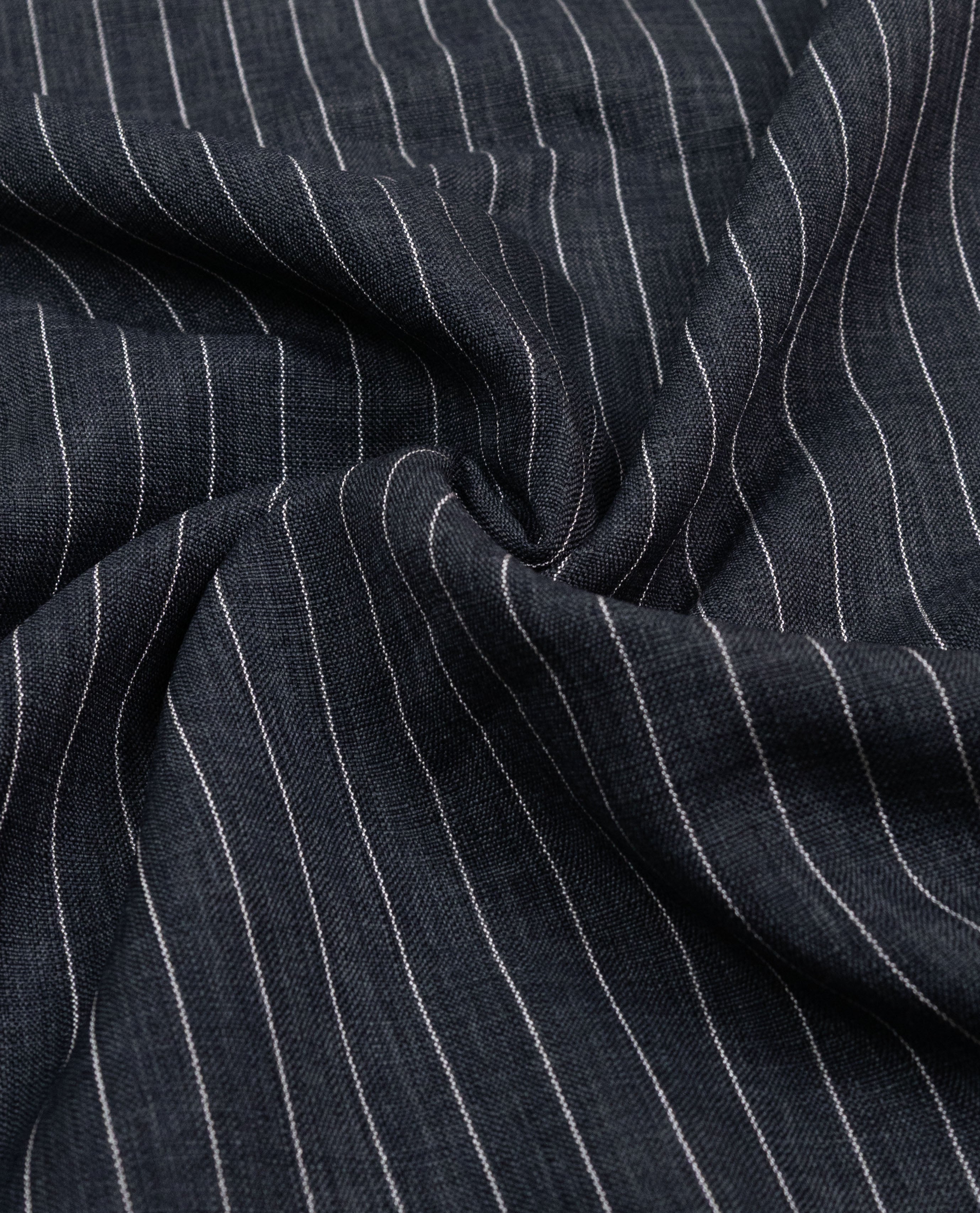 Dark Indigo Lining Stripes With Smart Plain Dots Panel & Smart Lace