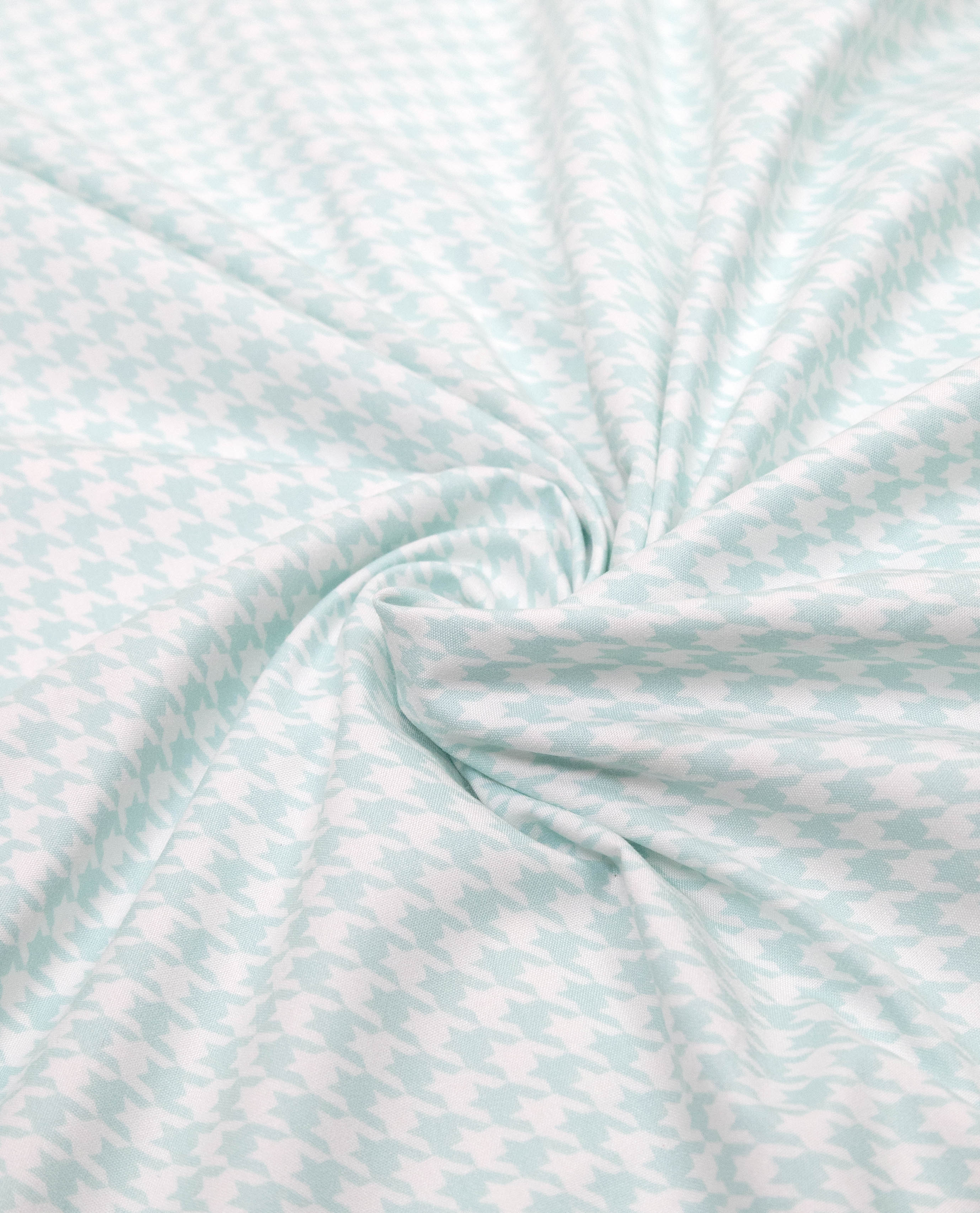 Ice Mint Green Self Design Rida With Smart Floral Lace & Smart Rose Print Panel