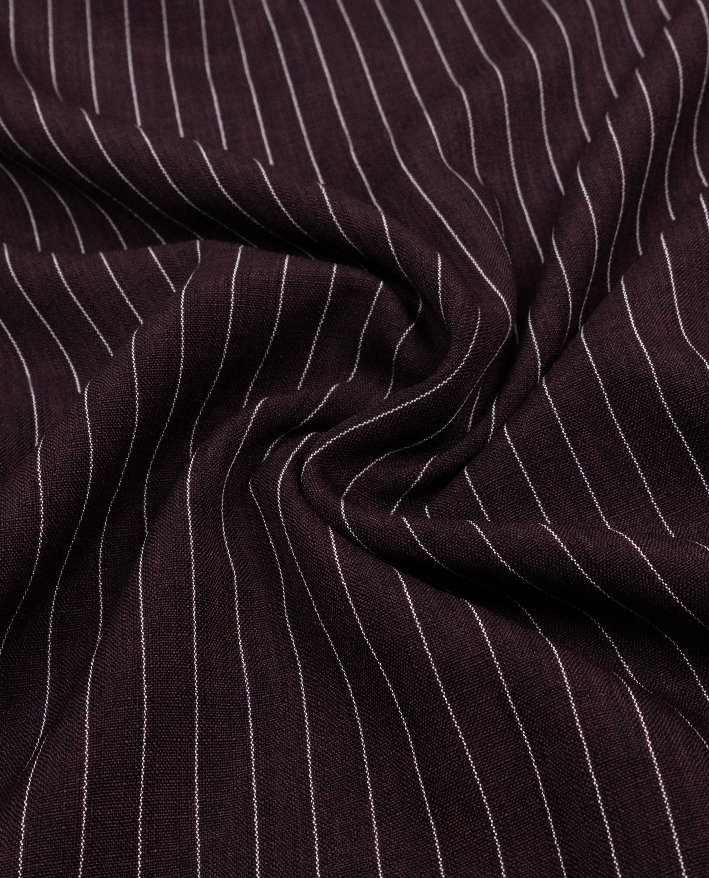 Dark Wine White Stripes Ohbat Rida With Smart Plain & Lining Panel