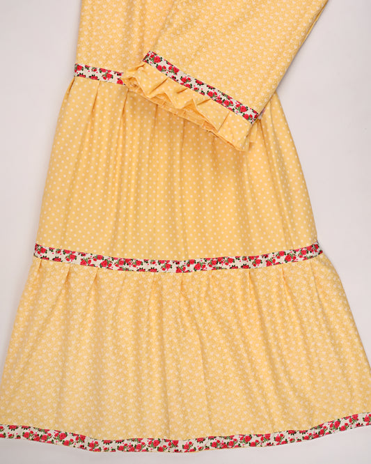 Mango Rida With Skirt & Frill Style