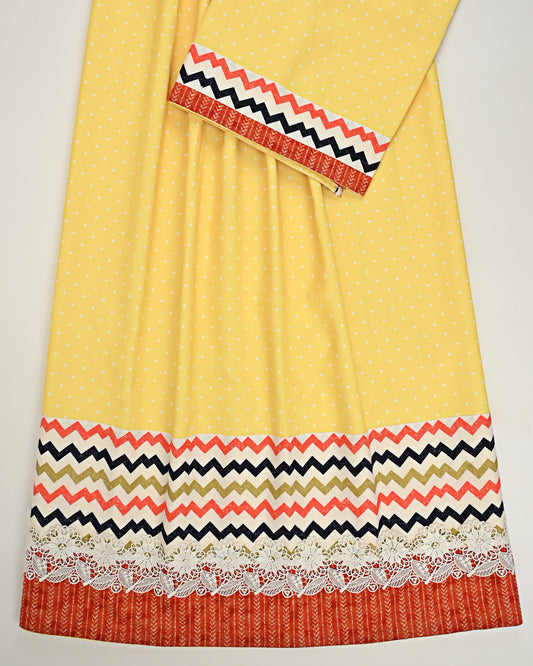 Mango Yellow Rida With Chevron Panel & Smart Lace