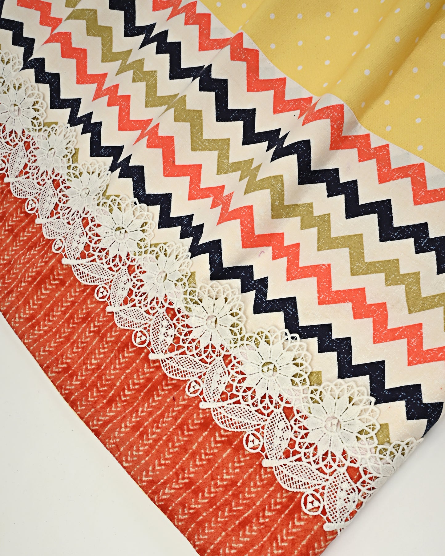 Mango Yellow Rida With Chevron Panel & Smart Lace