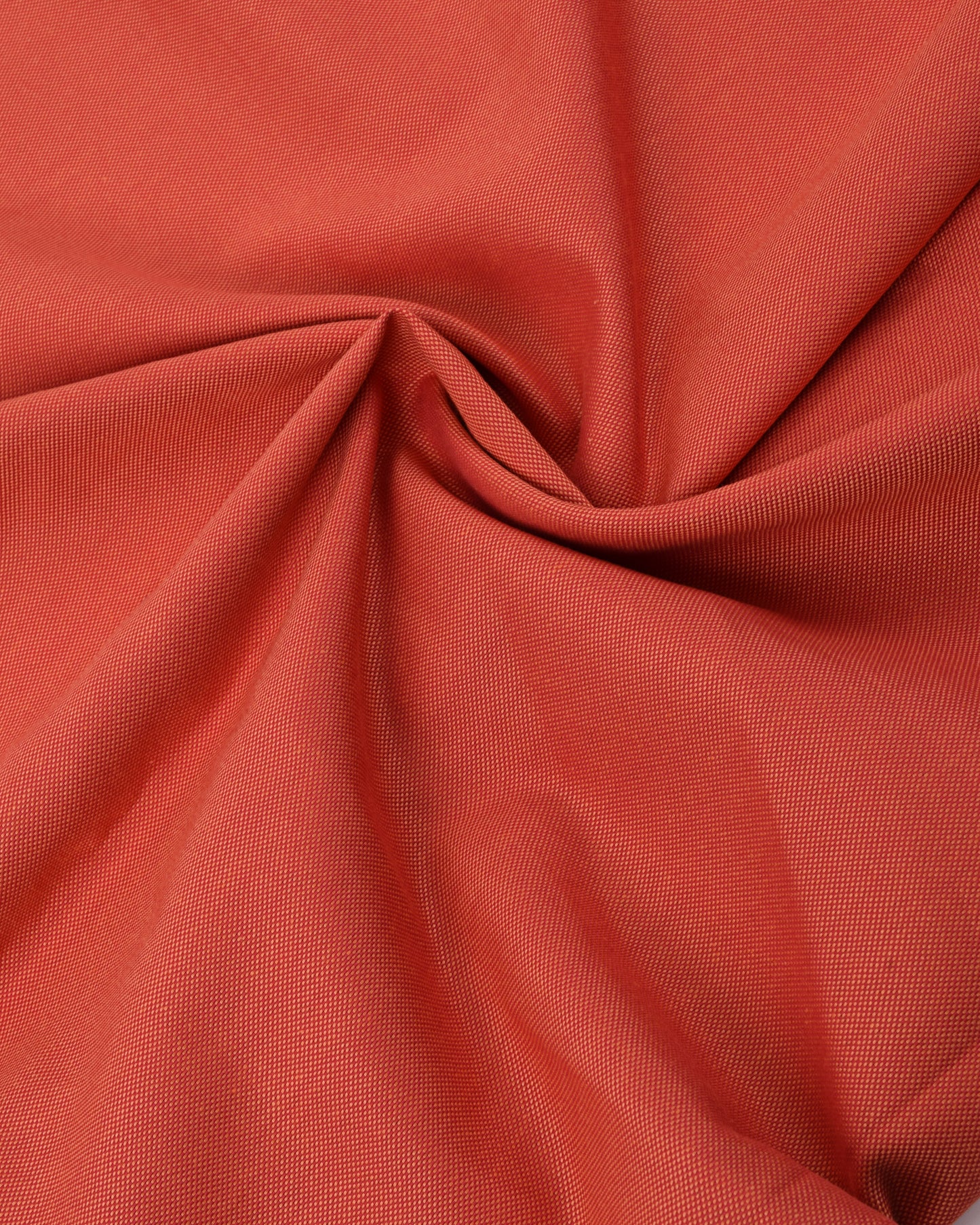 Tomato Red Rida With Smart Floral Panel & Sequence Lace