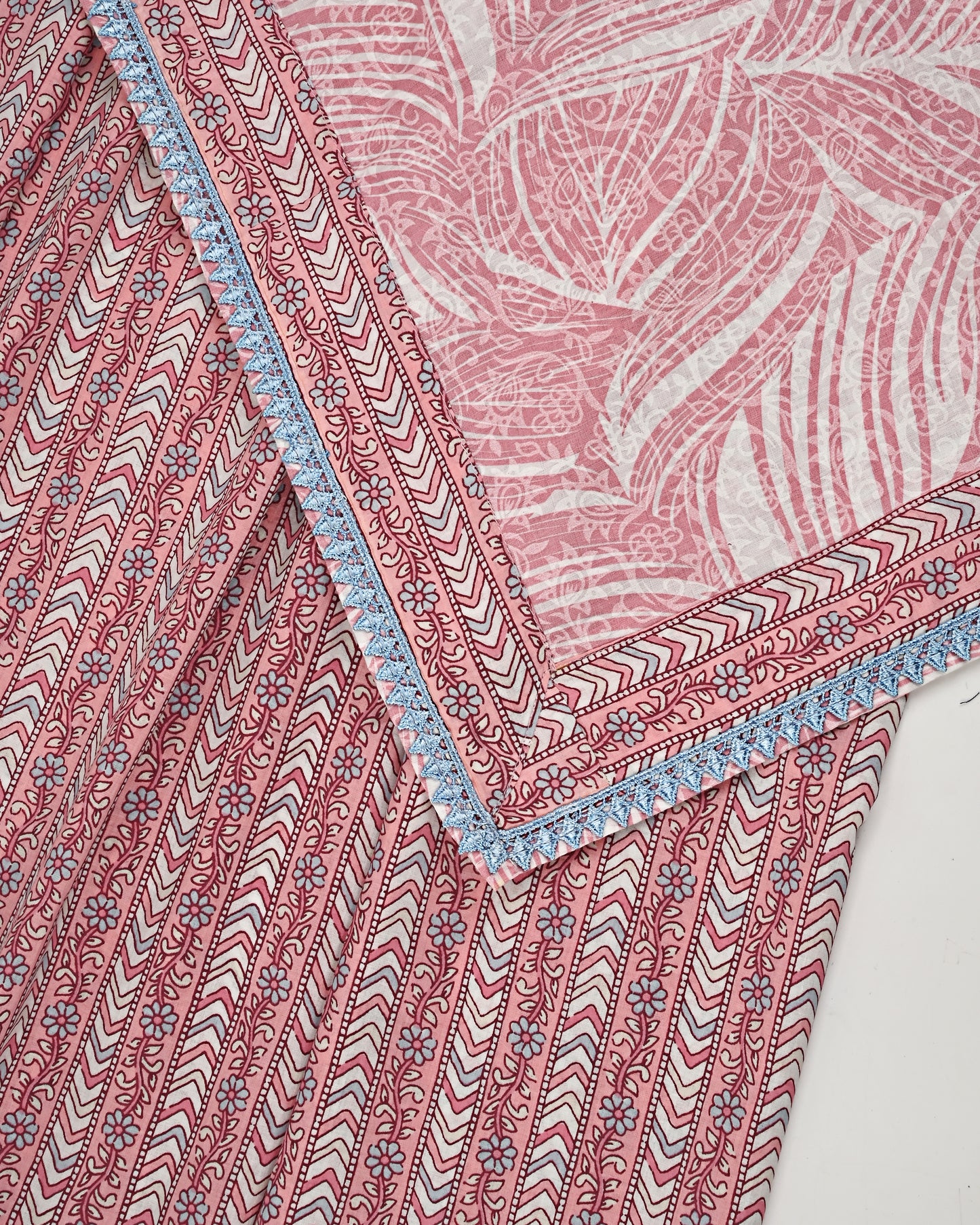 Smart Floral Batik Jodi With Smart Panel & Batik Dupatta With Border