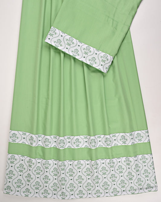 Fern Green Ohbat Rida With Smart Printed Panel