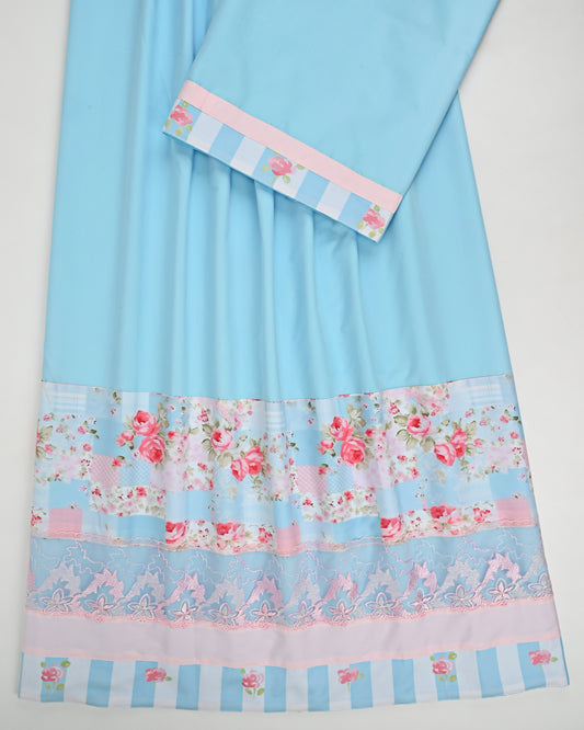Baby Blue Rida With Smart Floral Panel & Smart Lacing