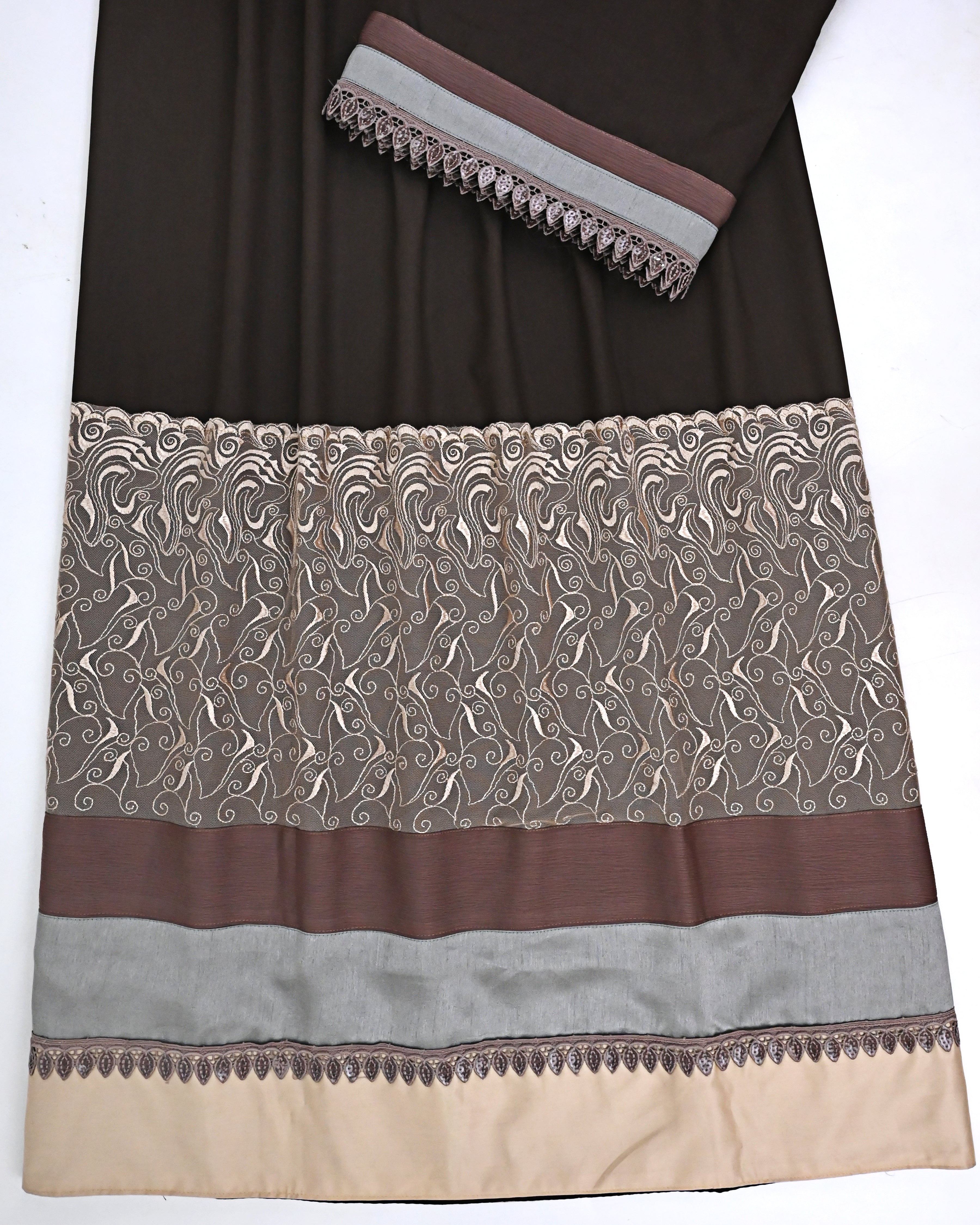 Dark Brown Rida With Plain Dark Panel & Heavy Look Lacing