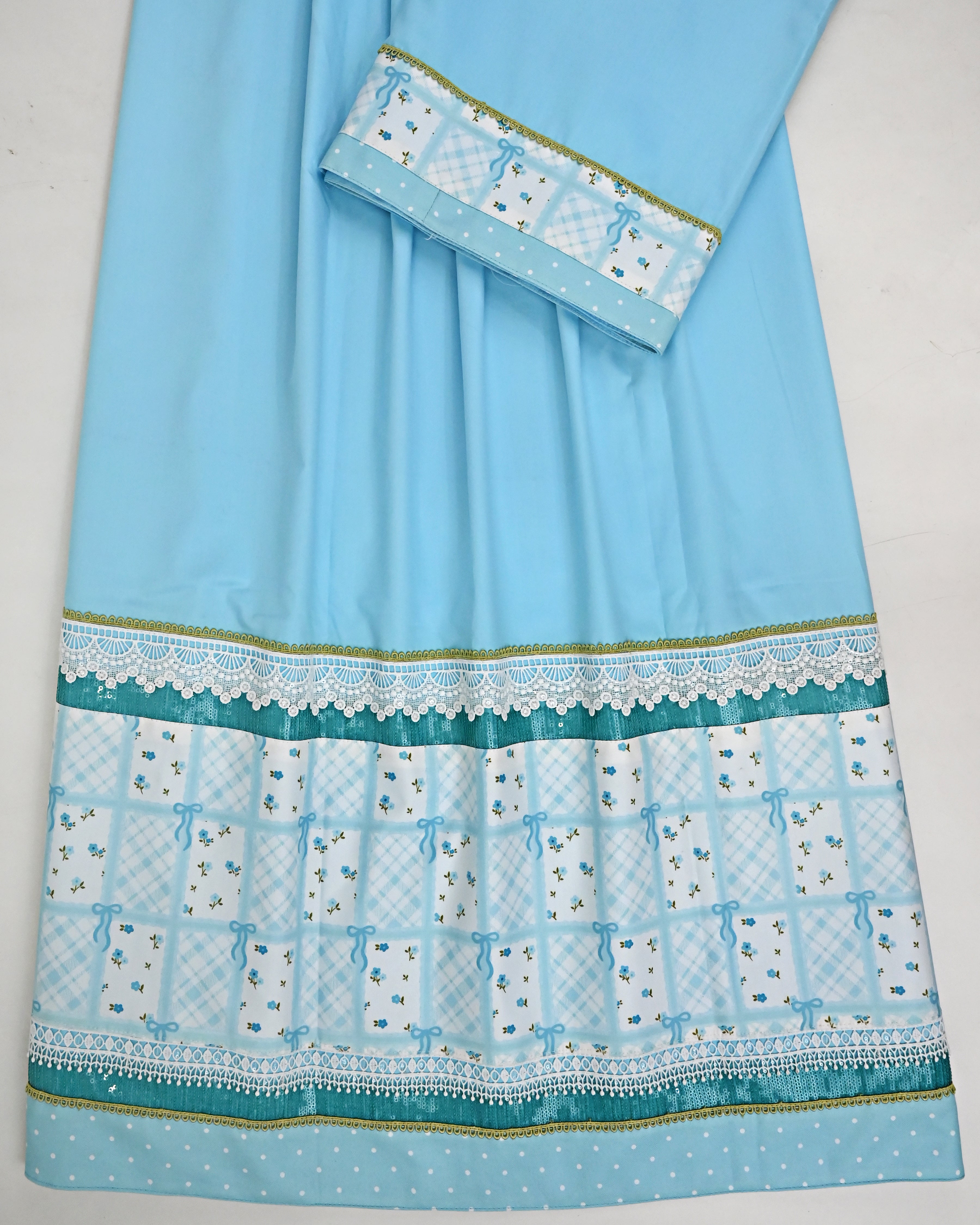 Sky Blue Rida With Smart Design Printed Panel & Smart Lacing